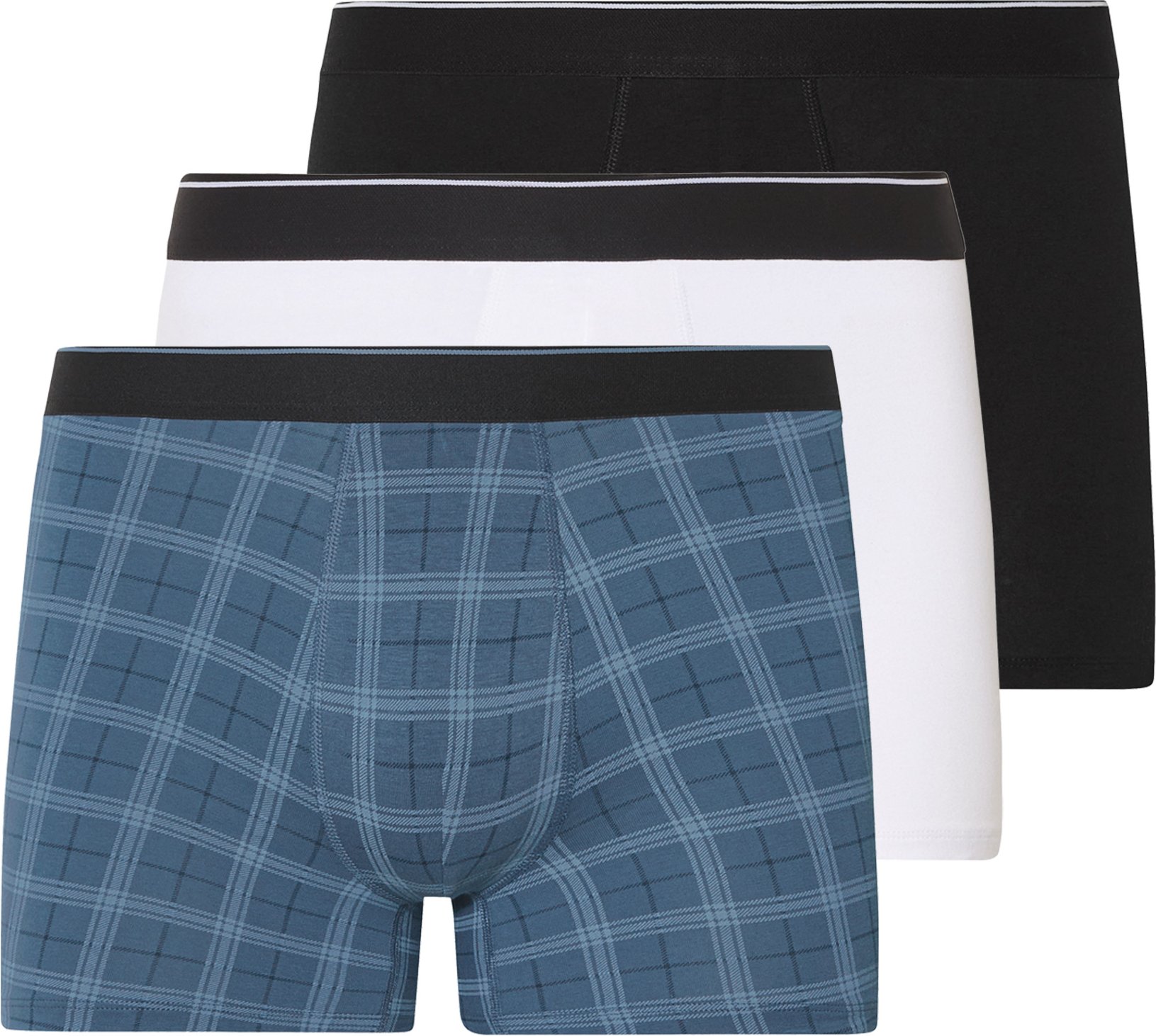 Thumbnail - esmara Men Herren Boxer, 3 Stück (schwarz/kariert/weiß, 7/XL)