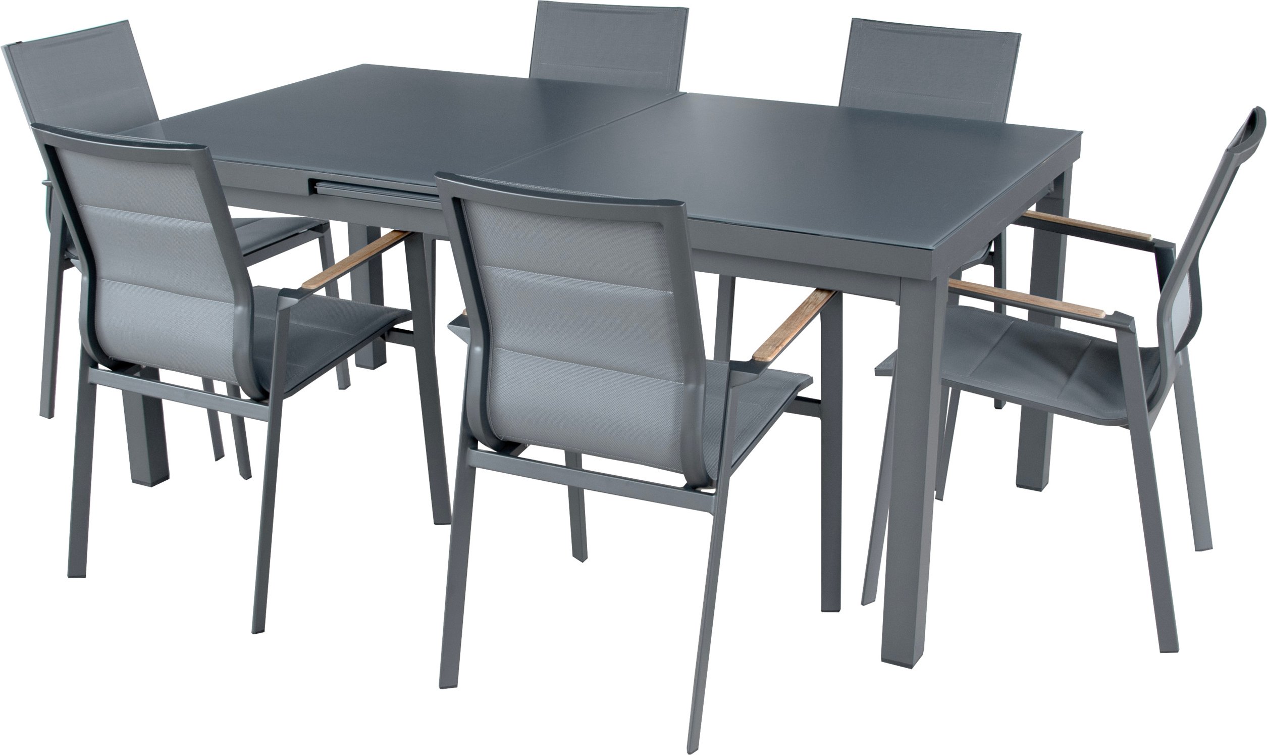 bellavista - Home & Garden® Dining-Set Boston M / Newport (6 Stapelstühlen)""