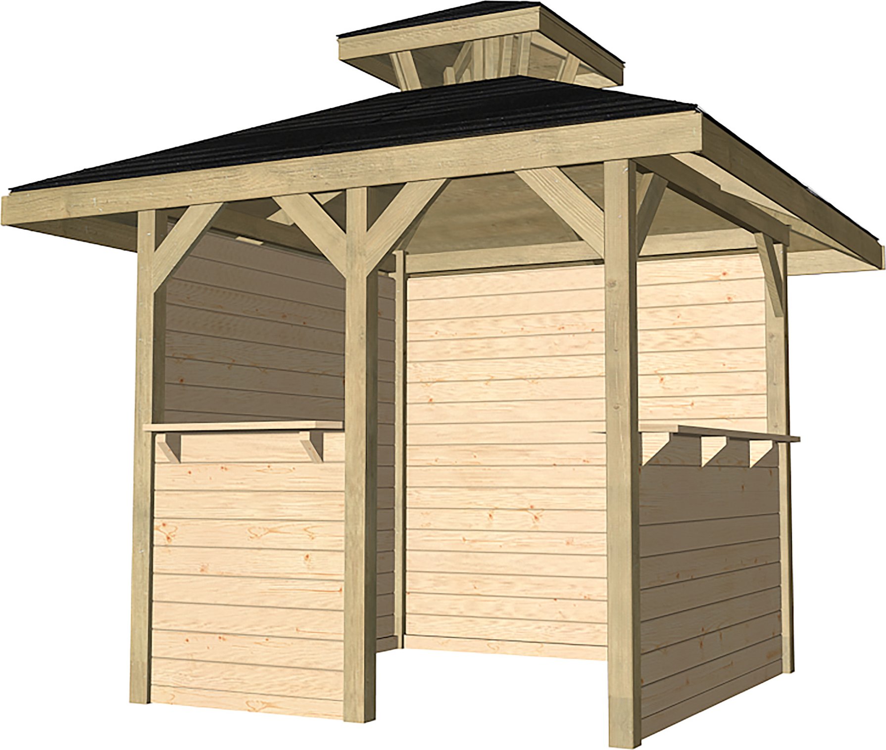 WEKA Holzpavillon mit Tresen (Style A)