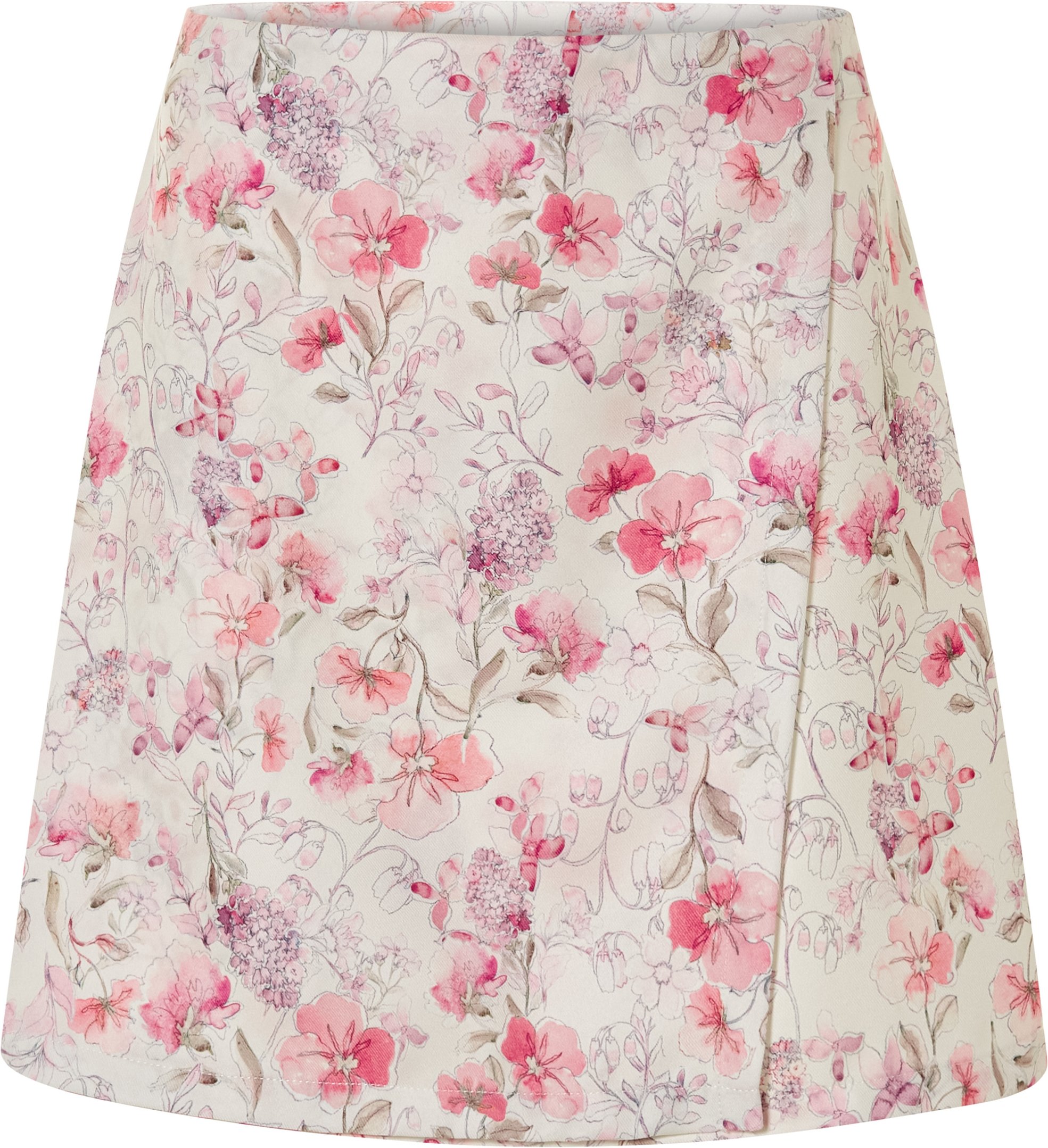 esmara® Damen Rock Mini (36, Muster Blumen)