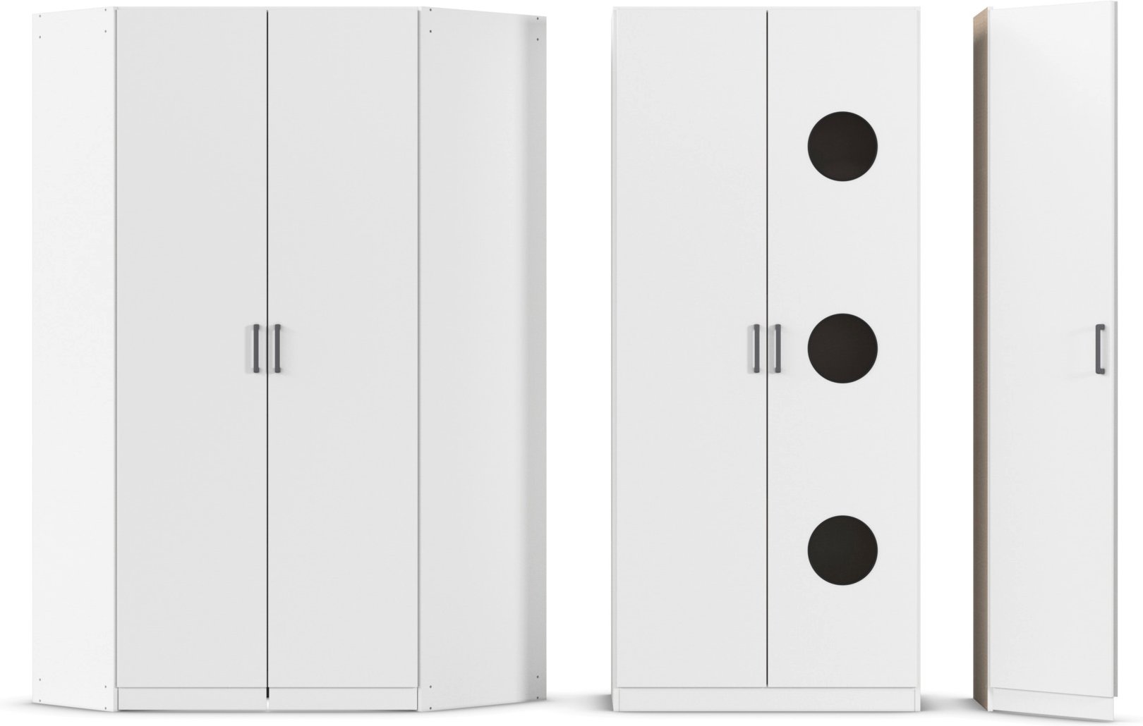 rauch BLUE Allrounder, Grundelement Wäscheschrank 2trg (+ Eckschrank + Ausgleichstüre, Alpinweiß)