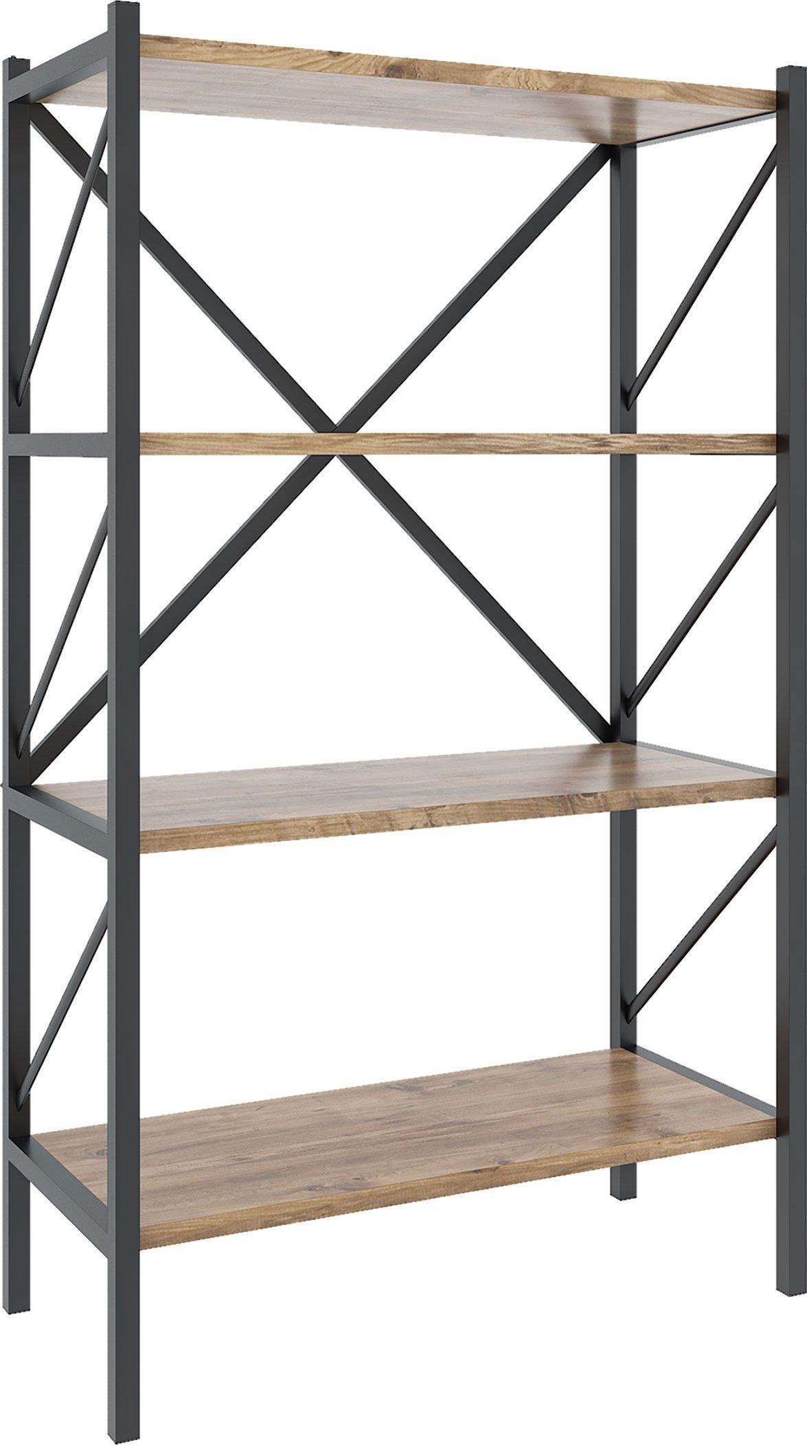 VCM Regal Insasi (4-Fach, Honig-Eiche)