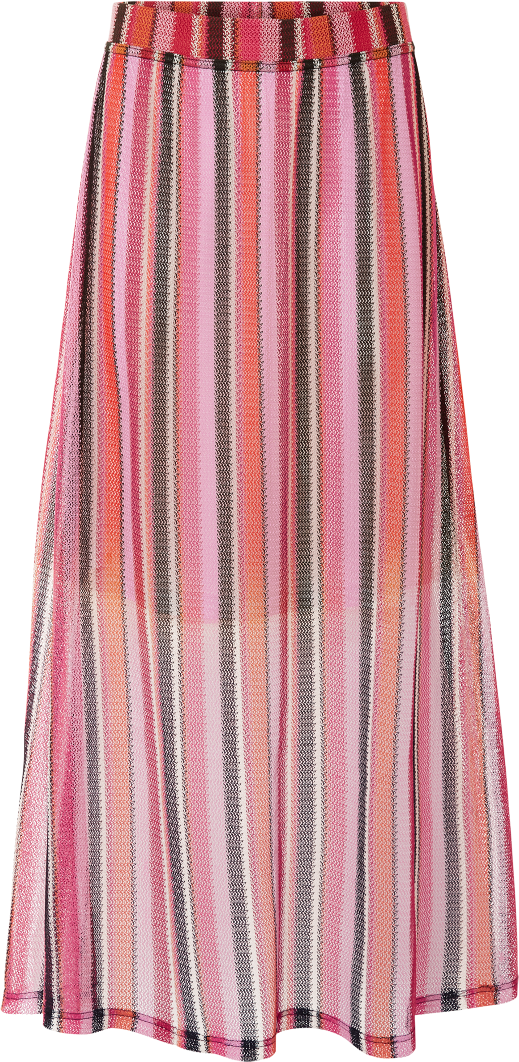 Thumbnail - esmara® Damen Maxirock, mit blickdichtem Unterrock (rot/pink/orange, XS(32/34))