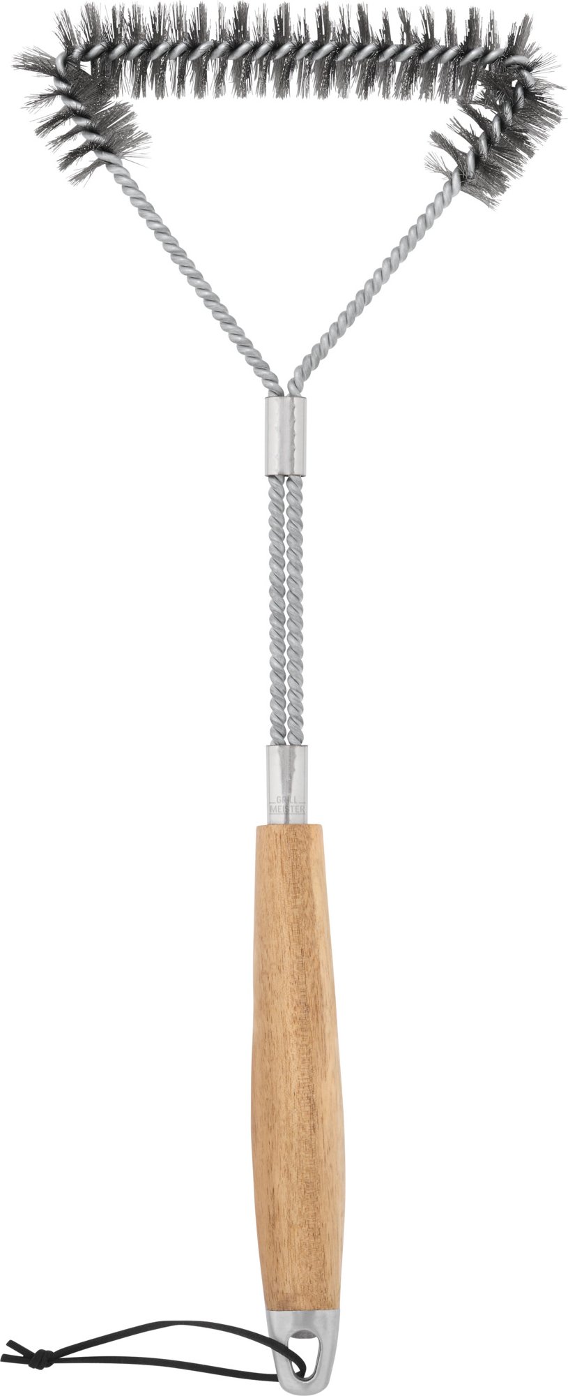 GRILLMEISTER Grillzubehör mit Holzgriff (Grillbürste Dreieck)