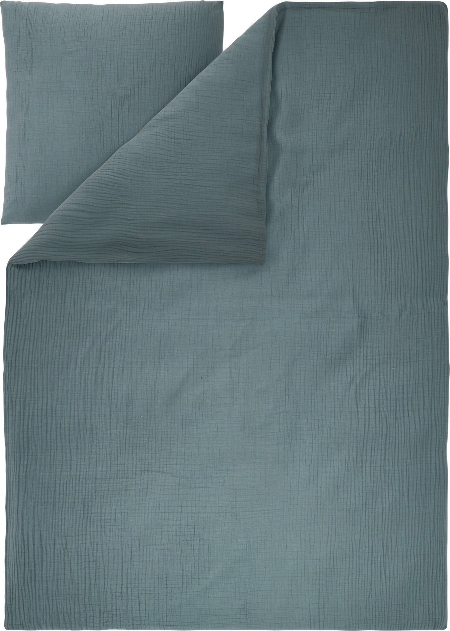 LIVARNO® Bettwäsche Musselin 135 x 200 cm (Dunkelblau)