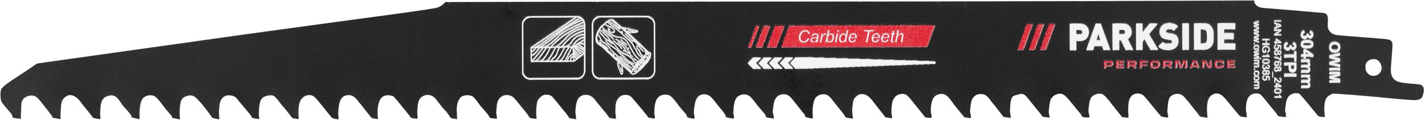 PARKSIDE PERFORMANCE® Säbelsägeblätter (304 mm für Holz)