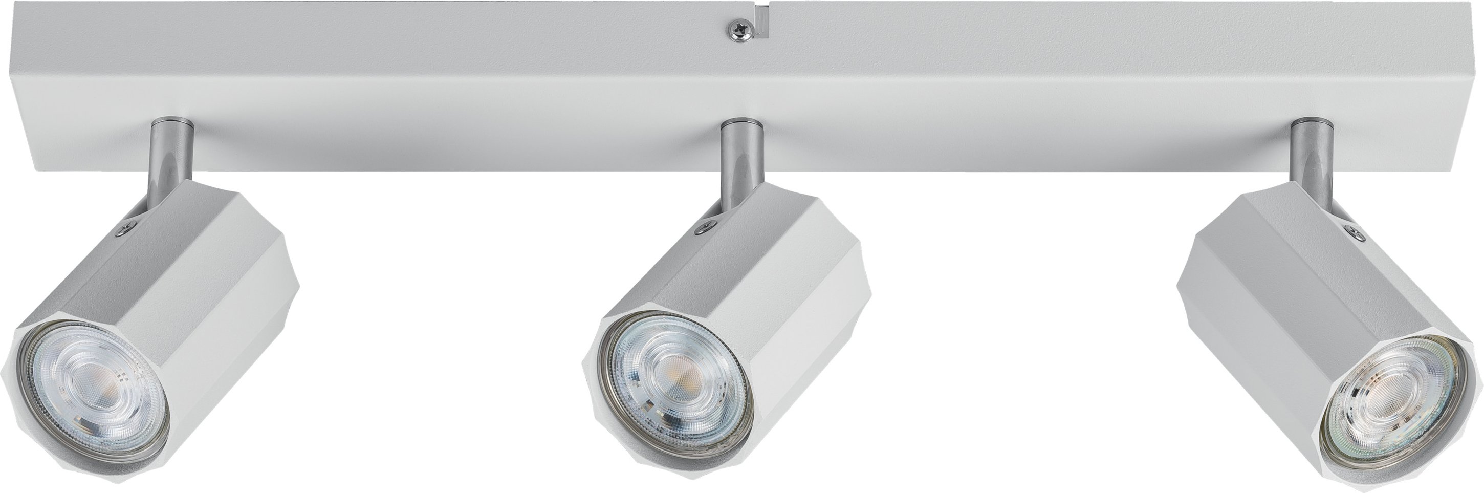 LIVARNO home Deckenstrahler / Schienenleuchte, mit 3 neig- und schwenkbaren Spots (Schienenleuchte, mattweiß)