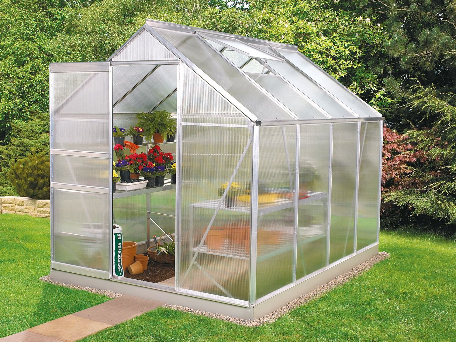 Vitavia Gewächshaus-Set Alina (5,0 m²)