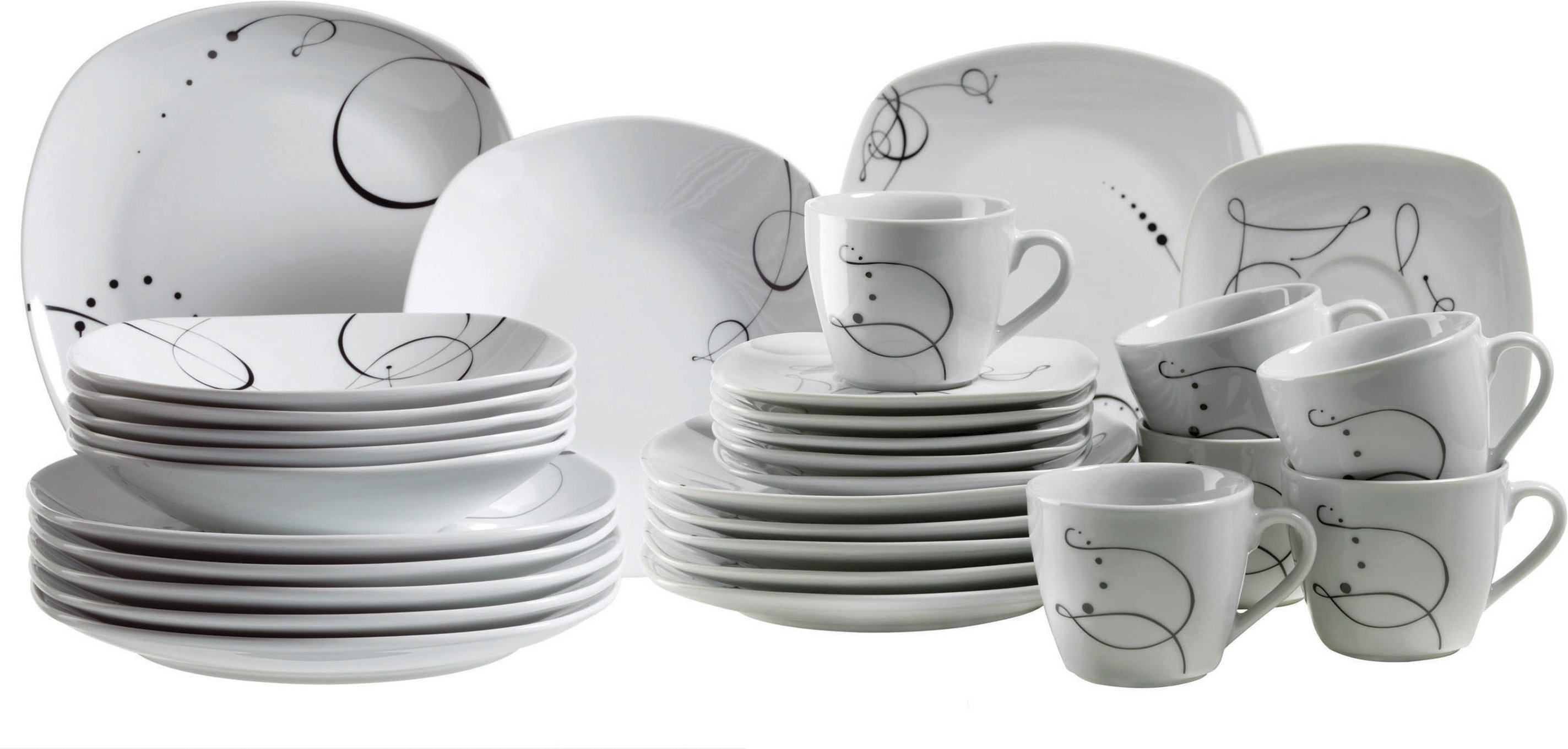MÄSER Geschirrset »Chanson«, 30-teilig
