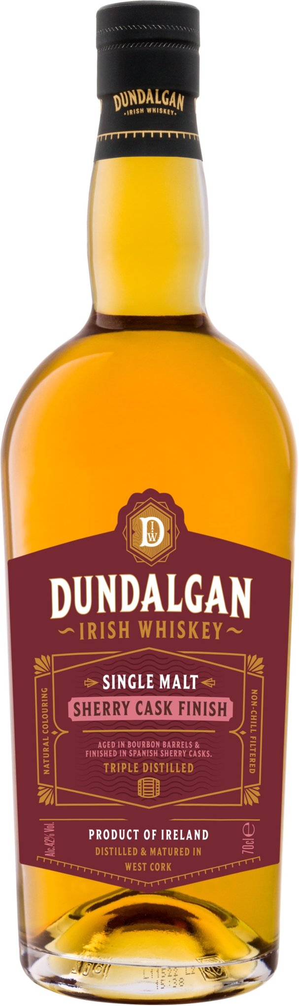 Dundalgan Single Malt Sherry Cask Finish Irish Whiskey 42% Vol