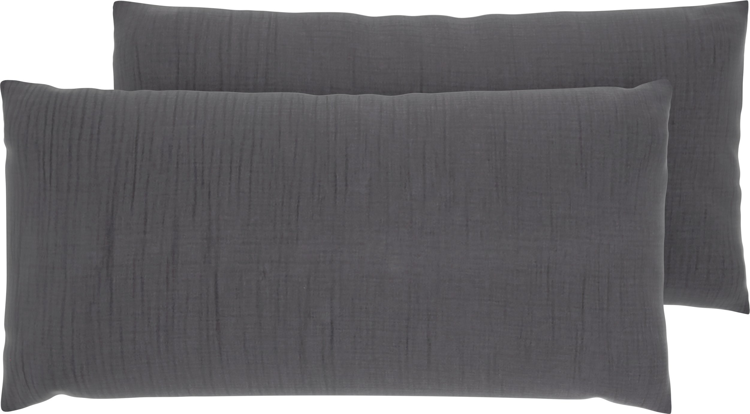LIVARNO® Kissenbezug Musselin 80 x 40 cm (Grau)