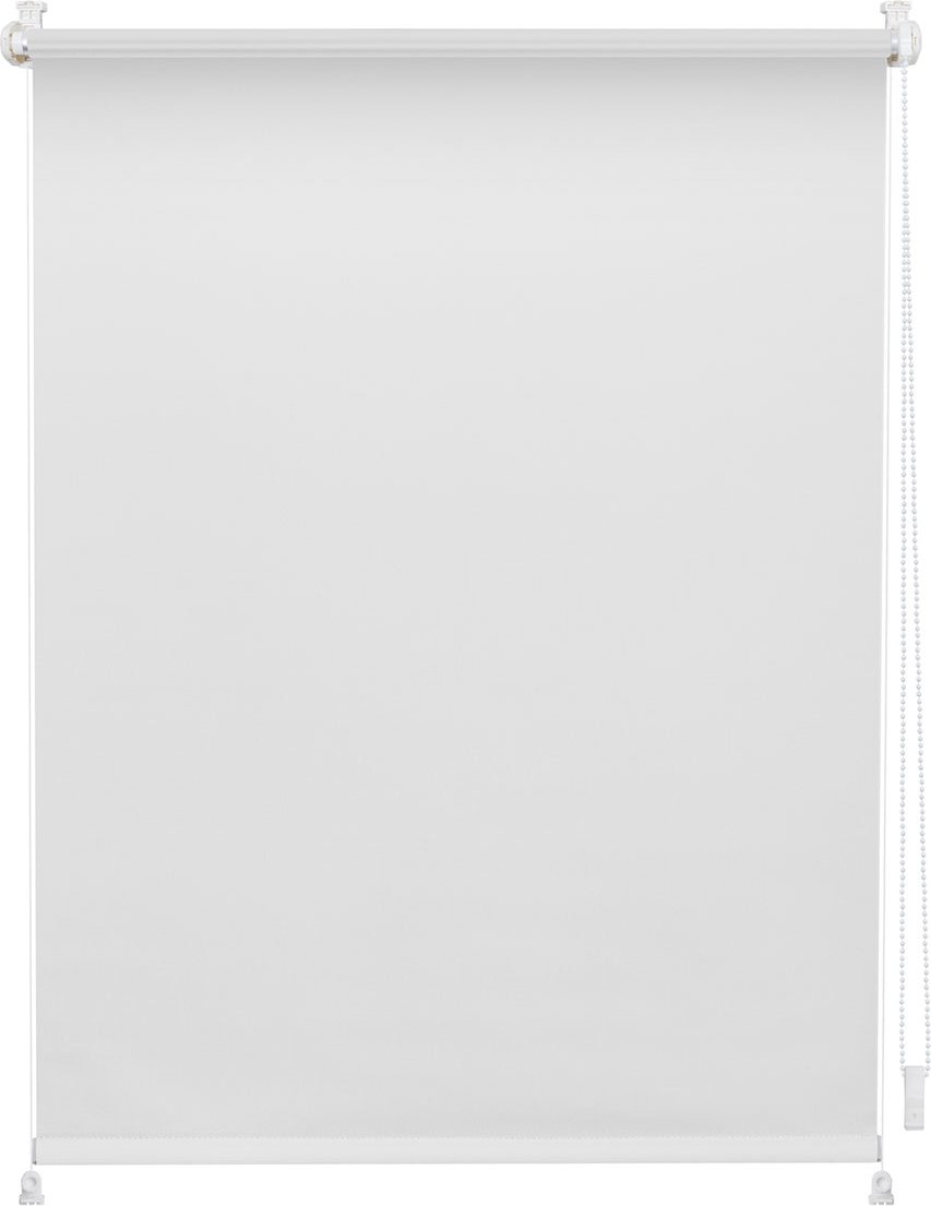 Lichtblick Rollo Klemmfix, ohne Bohren, verspannt, Verdunkelung (Weiß, 80 x 200 cm)