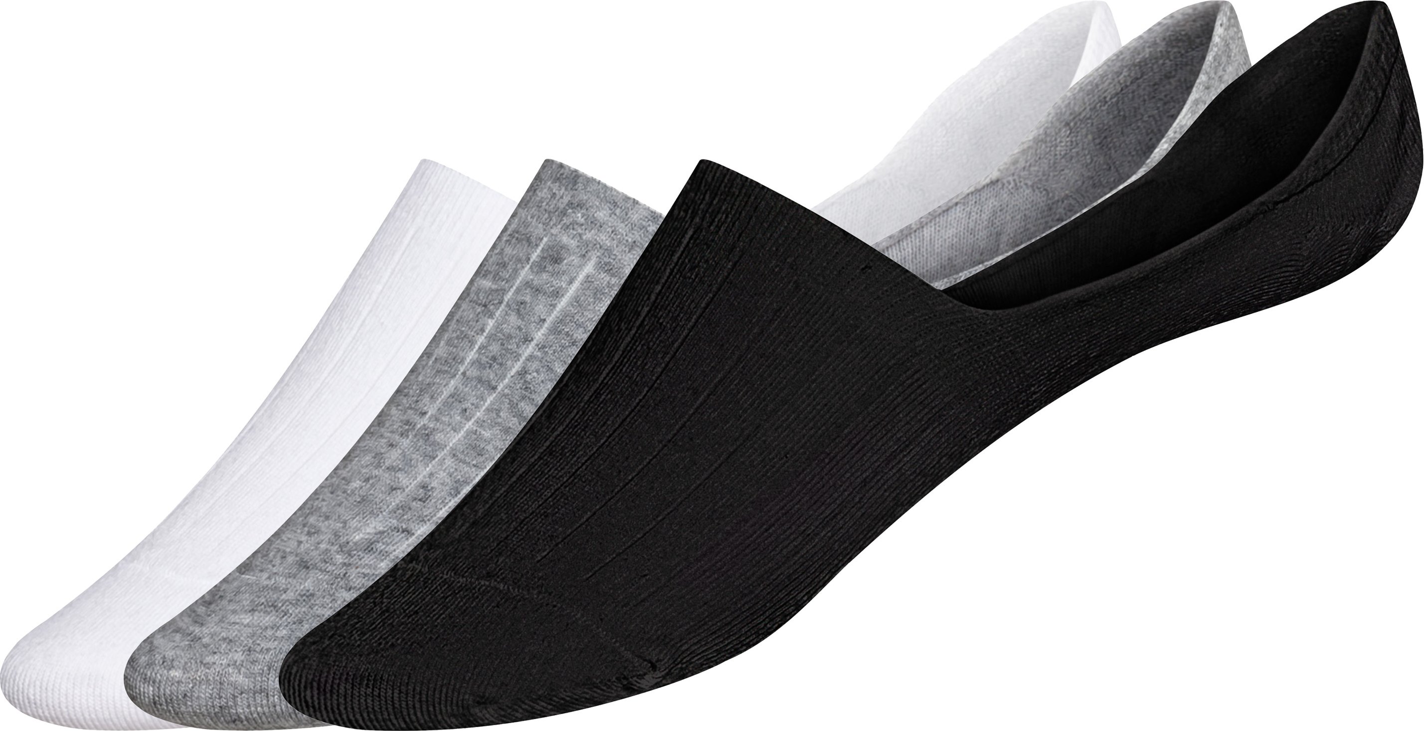 Thumbnail - LIVERGY® Herren Füßlinge (weiß/grau/schwarz, 39-42)