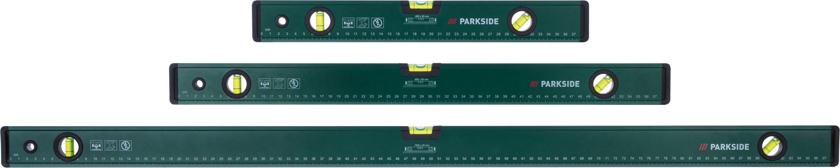Thumbnail - PARKSIDE® Wasserwaagen-Set, 3 Stück