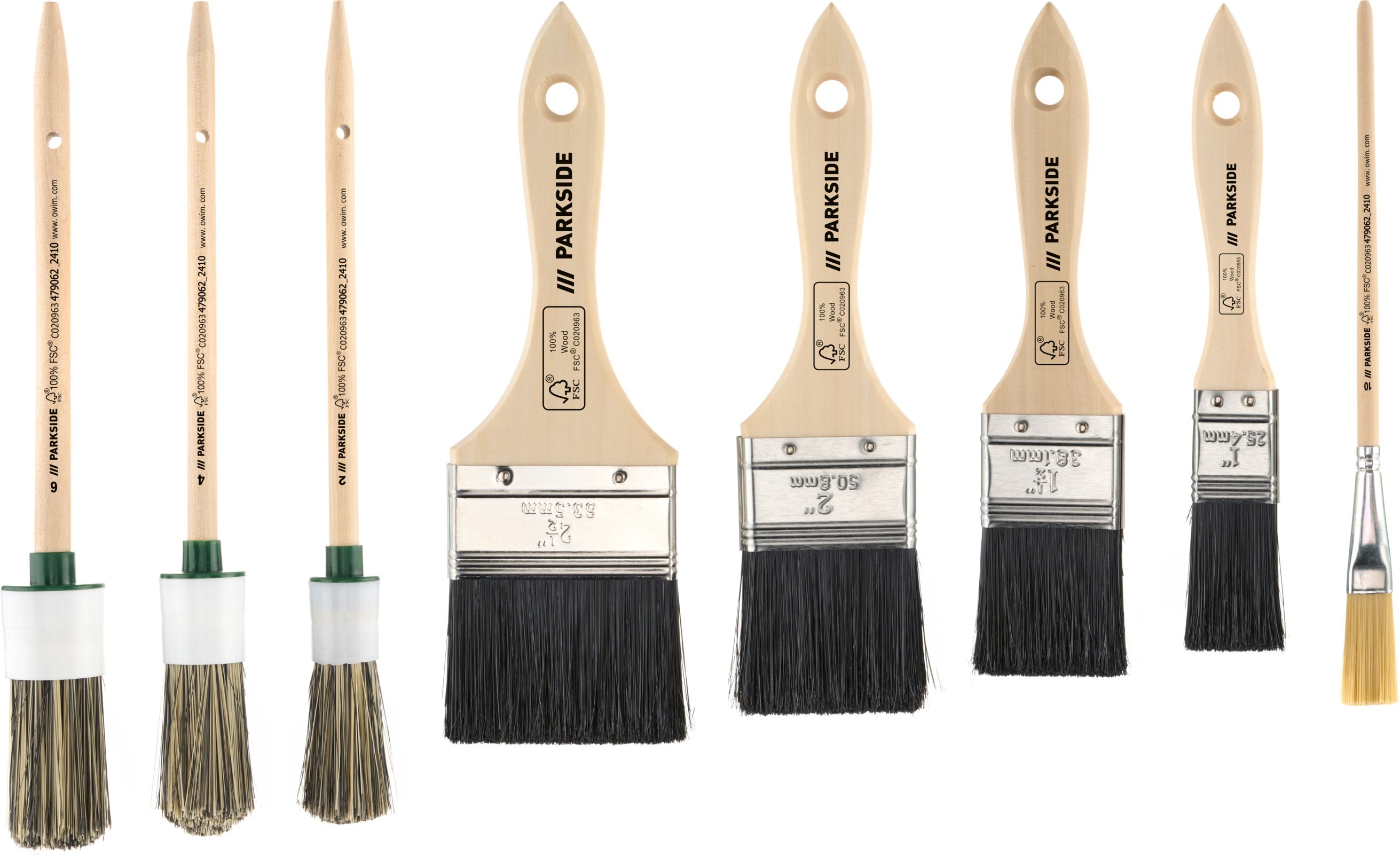 PARKSIDE® Pinsel-Set, 8-teilig / 4-teilig (Pinselset 8tlg.)