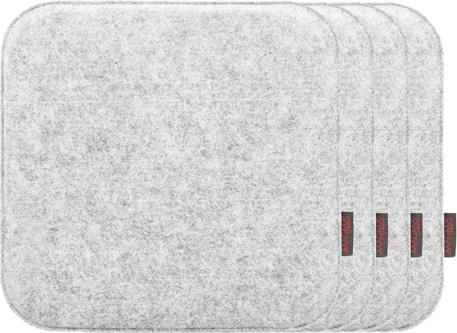 Thumbnail - MAGMA Stuhlkissen Avaro 4er Set (Eckig, Grau)