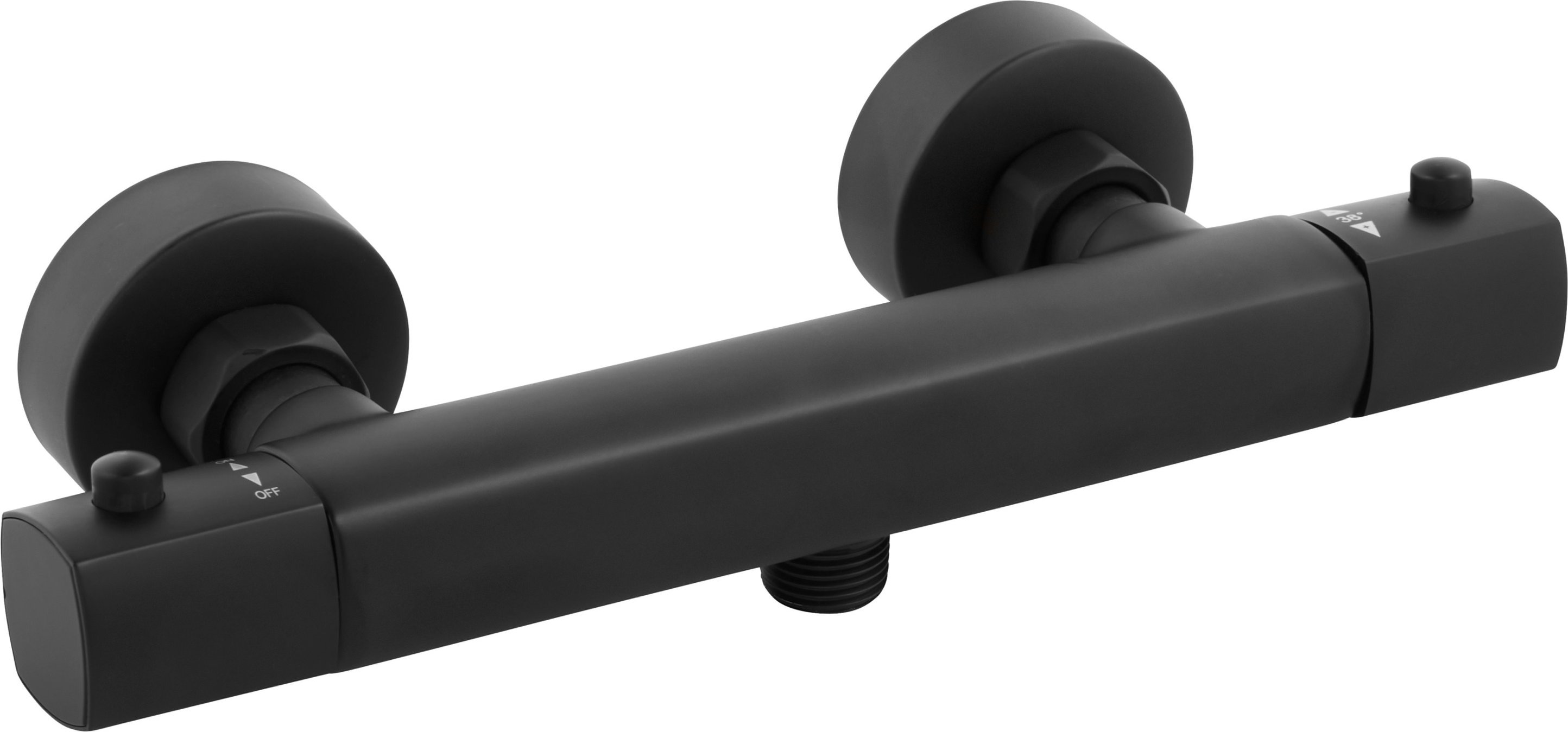 LIVARNO home Thermostat-Duscharmatur / Thermostat-Wannenfüllarmatur (Duscharmatur, Schwarz)