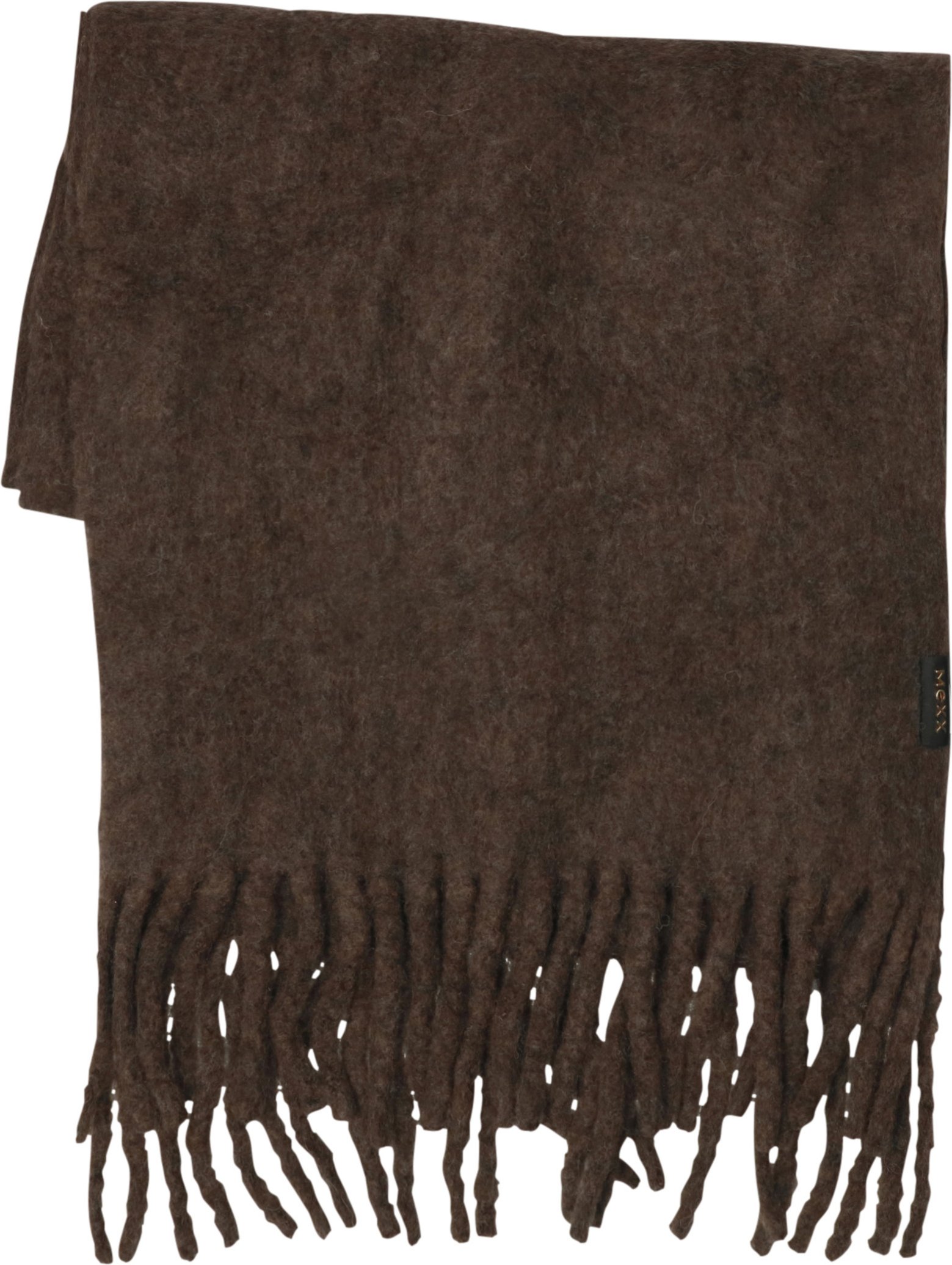 MEXX Damen Schal mit Wollanteil (Braun)