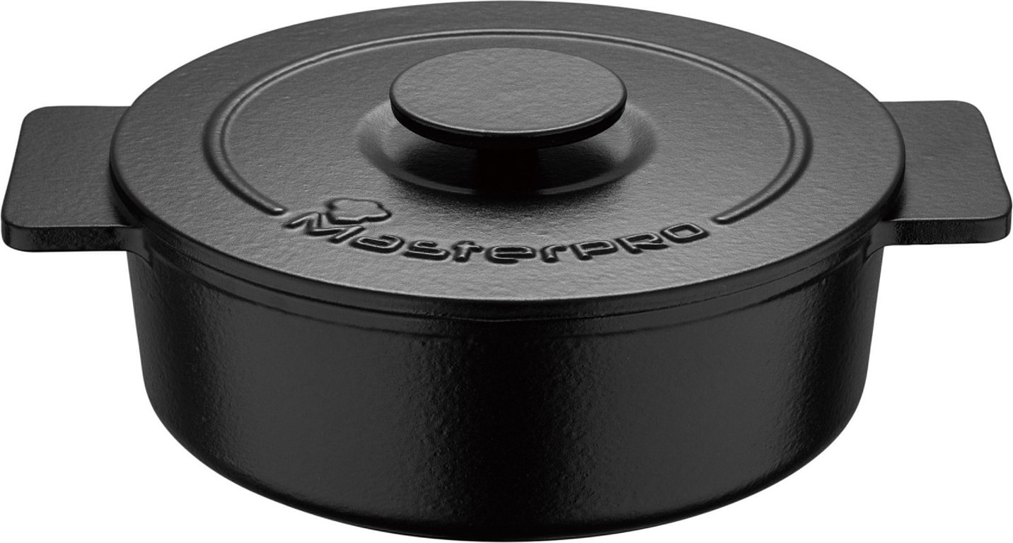 Masterpro Gusseisenschmortopf Eternal, Ø 26cm (Schwarz)