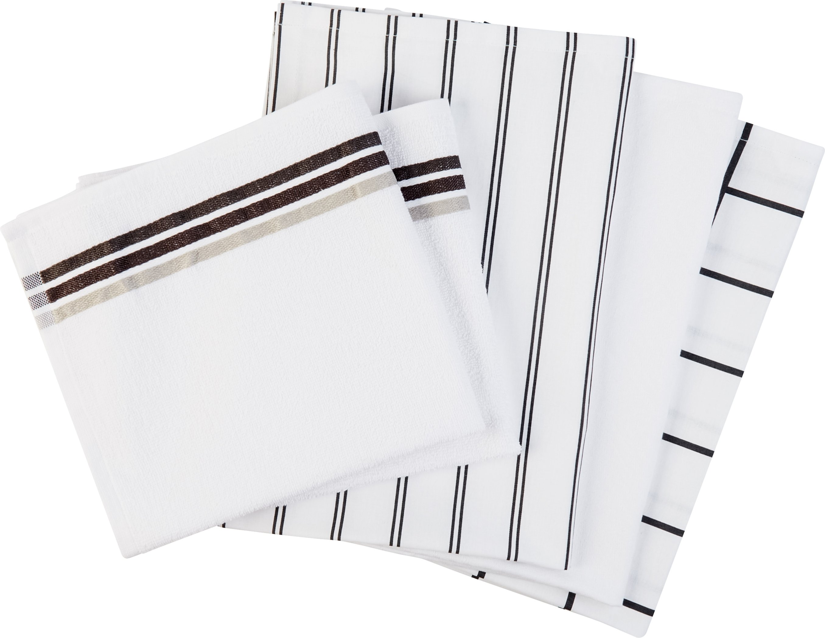 LIVARNO home Geschirr- und Handtuchset, 5Stück (Grau)