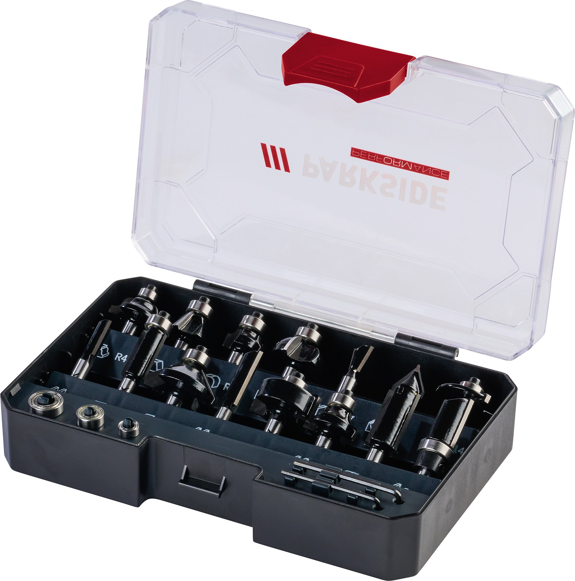 Thumbnail - PARKSIDE PERFORMANCE® Fräsbit-Set für Oberfräsen »PPFB 15 A1«, 15-teilig
