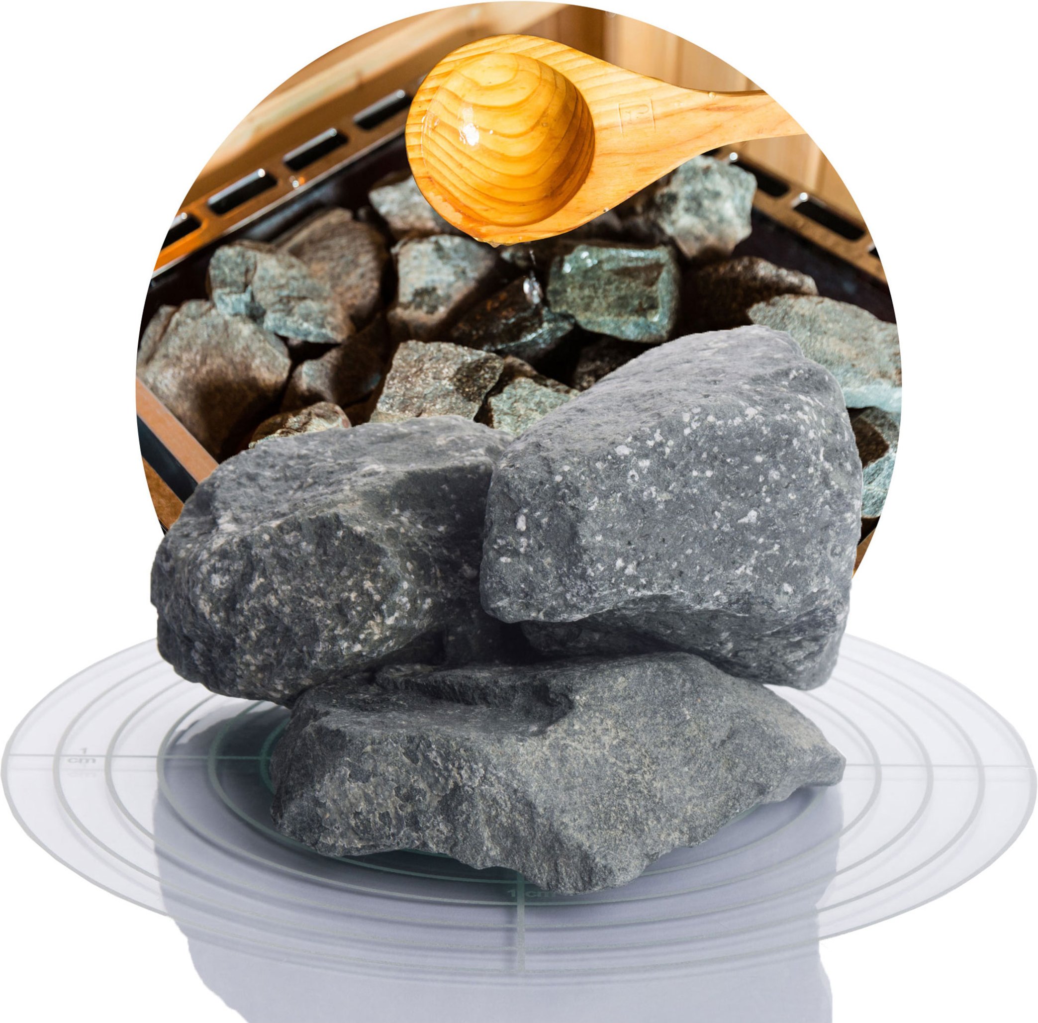 Schicker Mineral Deutsche Saunasteine (80-120 mm, 20 kg)