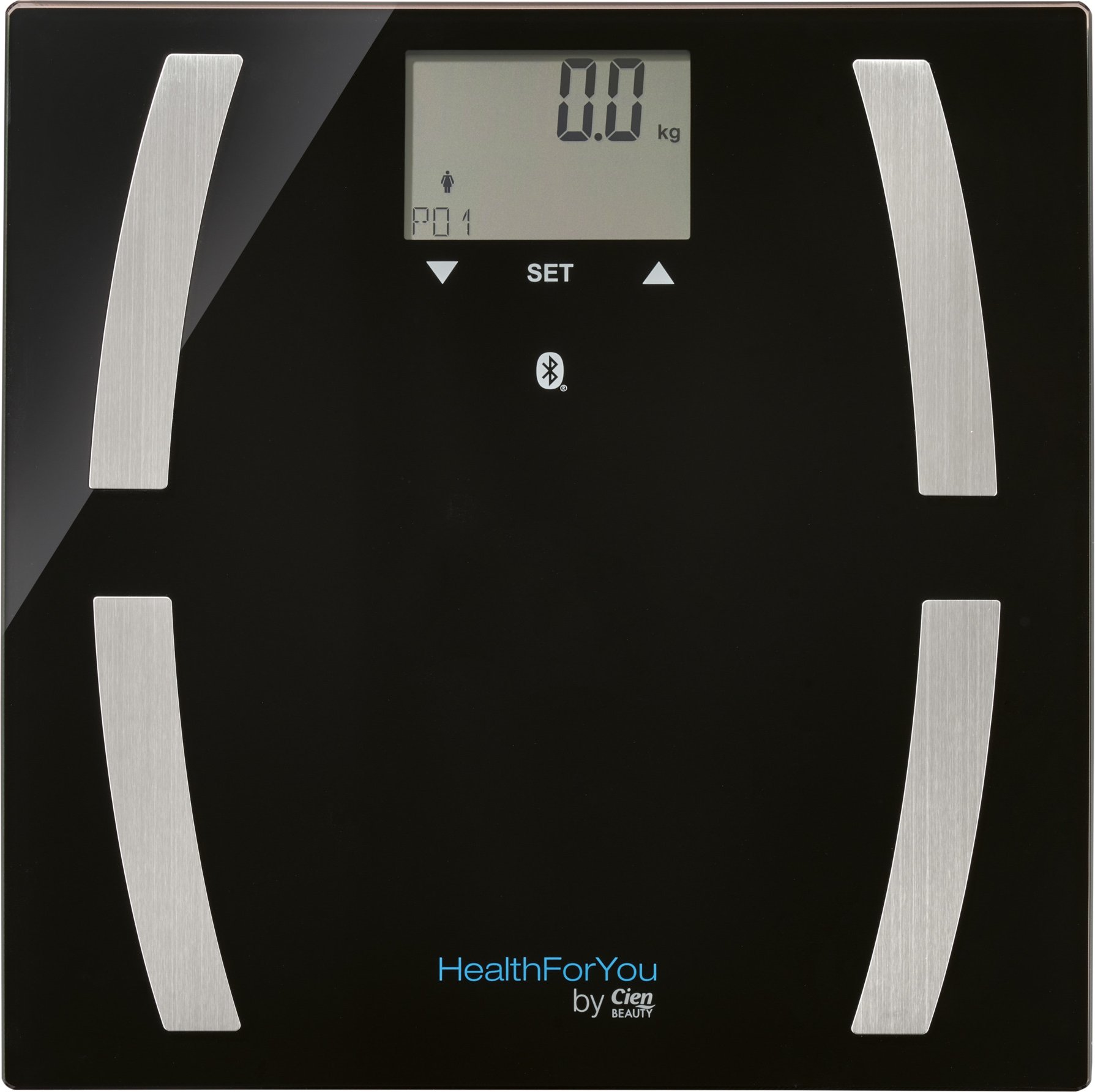 CIEN Beauty Diagnosewaage mit App SBF 77 (Schwarz)