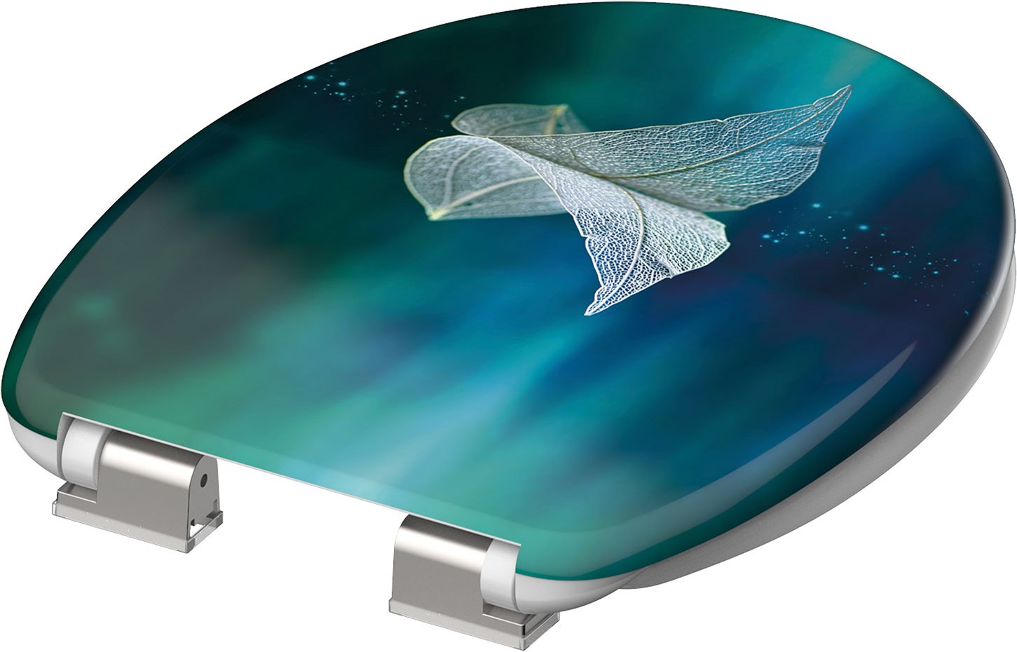 Schütte WC Sitz Duroplast mit Absenkautomatik (Blatt)