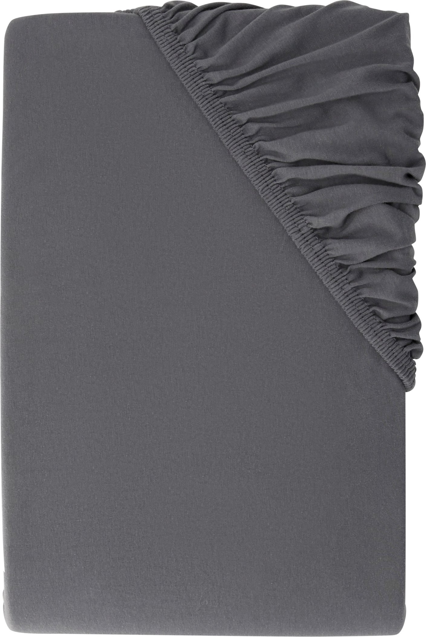 LIVARNO® Spannbettlaken Jersey, 180-200 x 200 cm (Dunkelgrau)