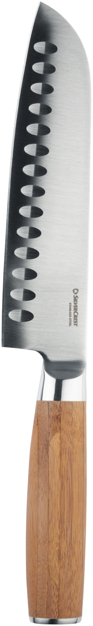 SILVERCREST® Küchenmesser Bambus-Griff (Santokumesser)