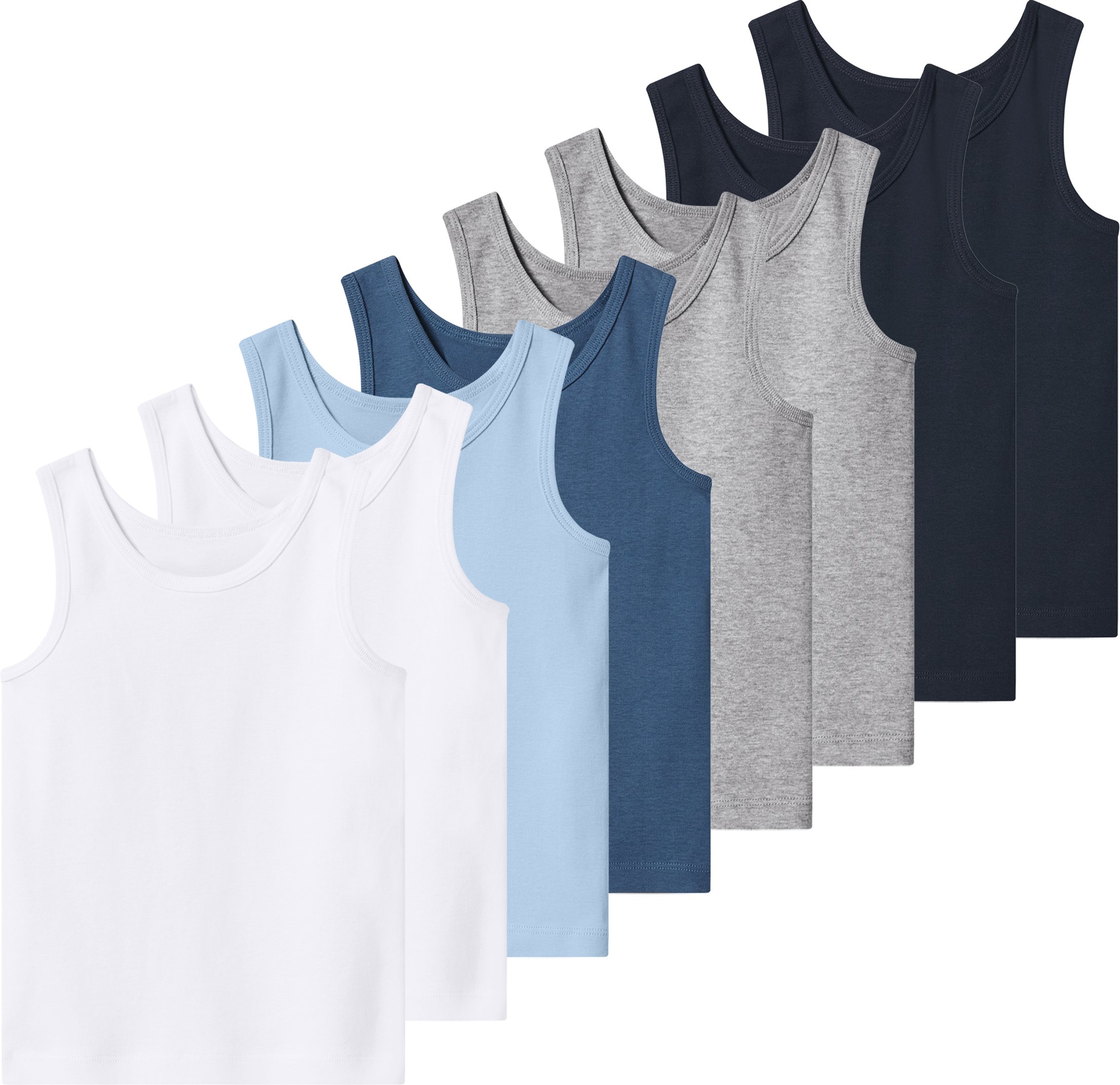 lupilu® Kleinkinder Jungen Unterhemd 8er (122/128)