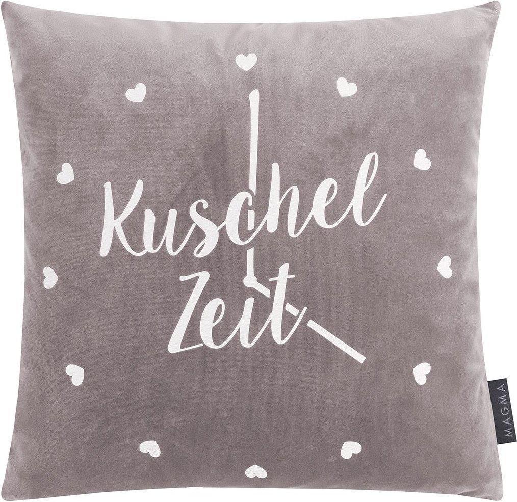Thumbnail - MAGMA Kissenhülle Smooch 40 x 40 cm (Kuschelzeit/grau)