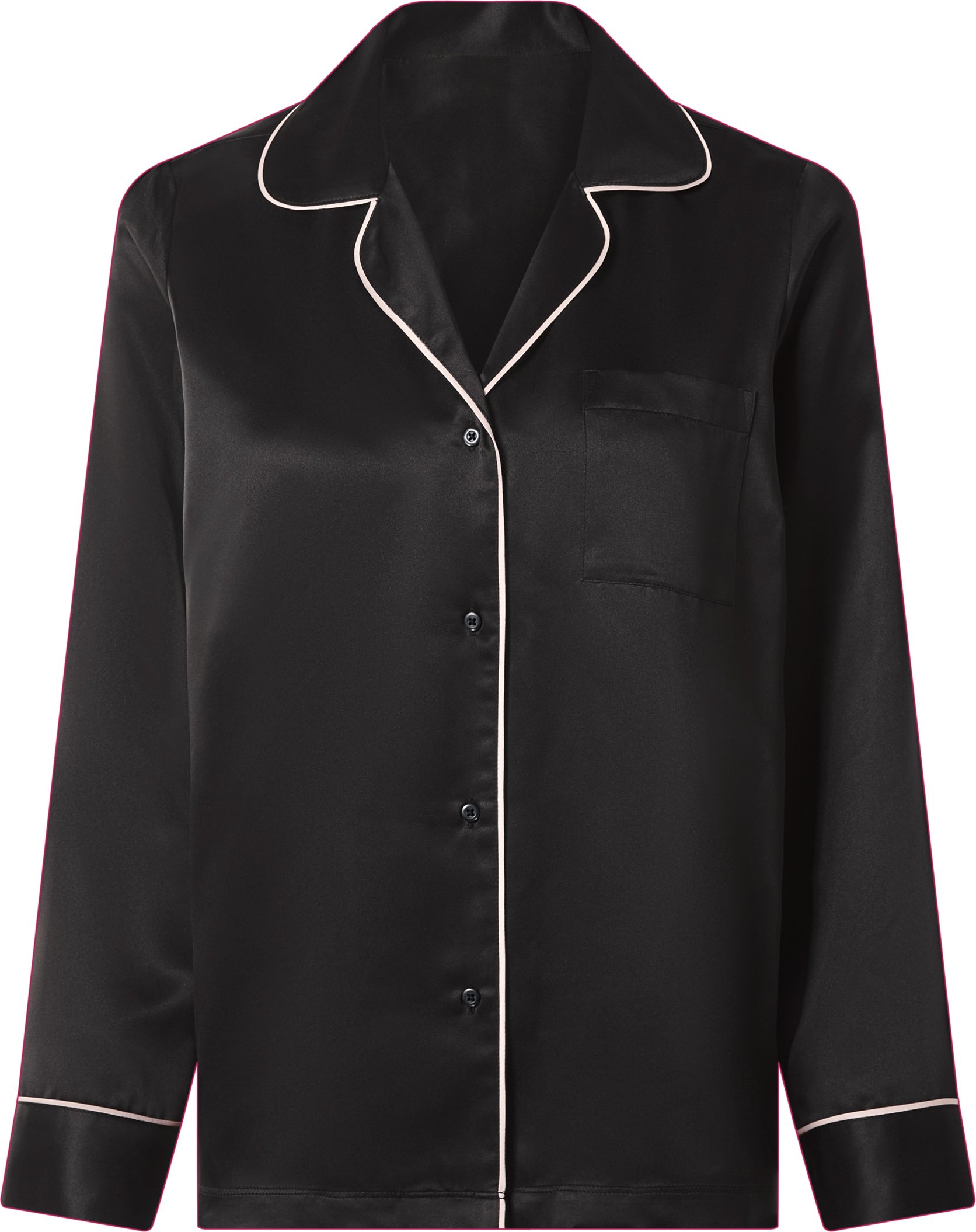 esmara® Damen Pyjama lang (Schwarz, S (36/38))