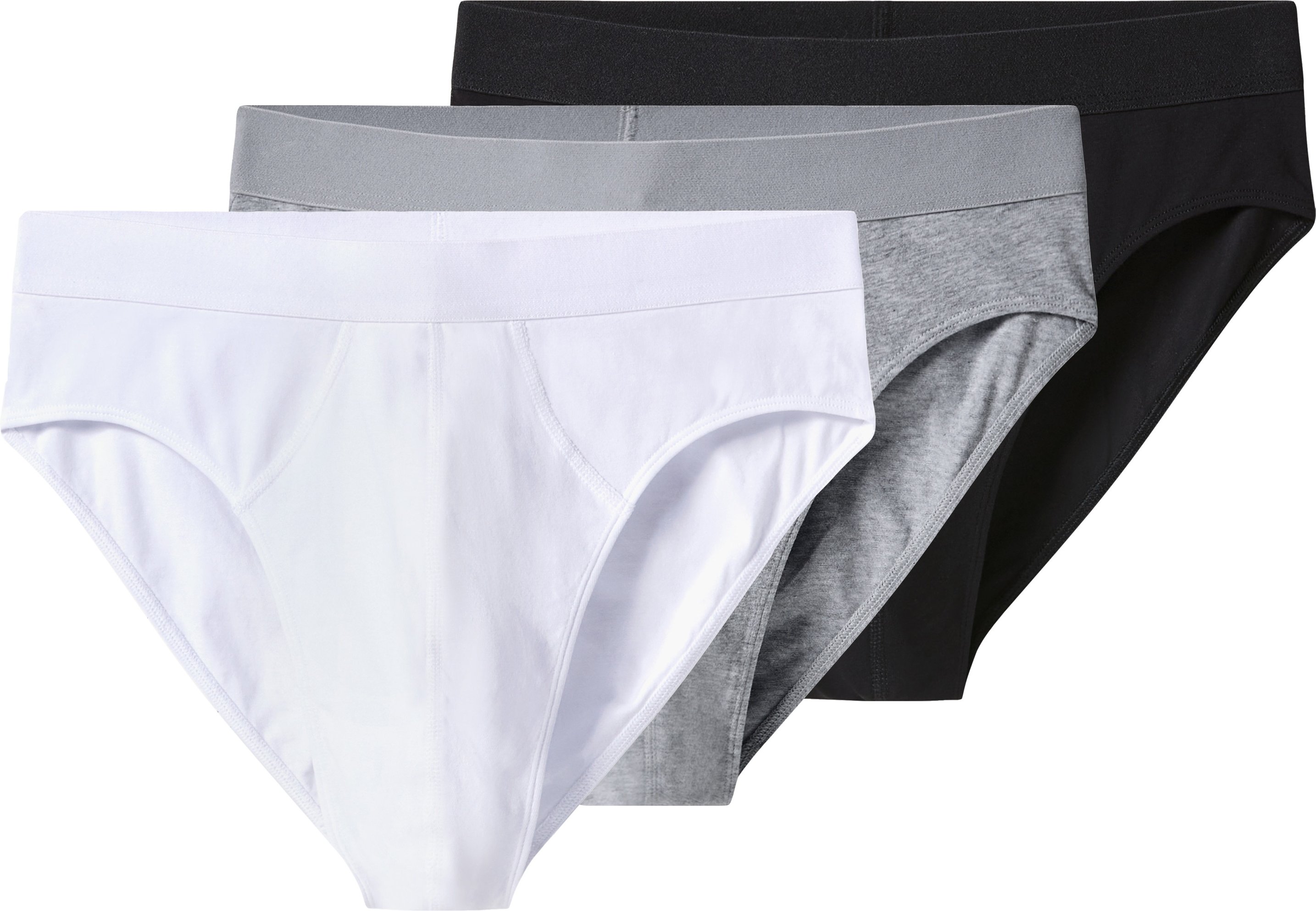 Thumbnail - esmara Men Herren Slips, 3 Stück (schwarz/grau/weiß, 7/XL)