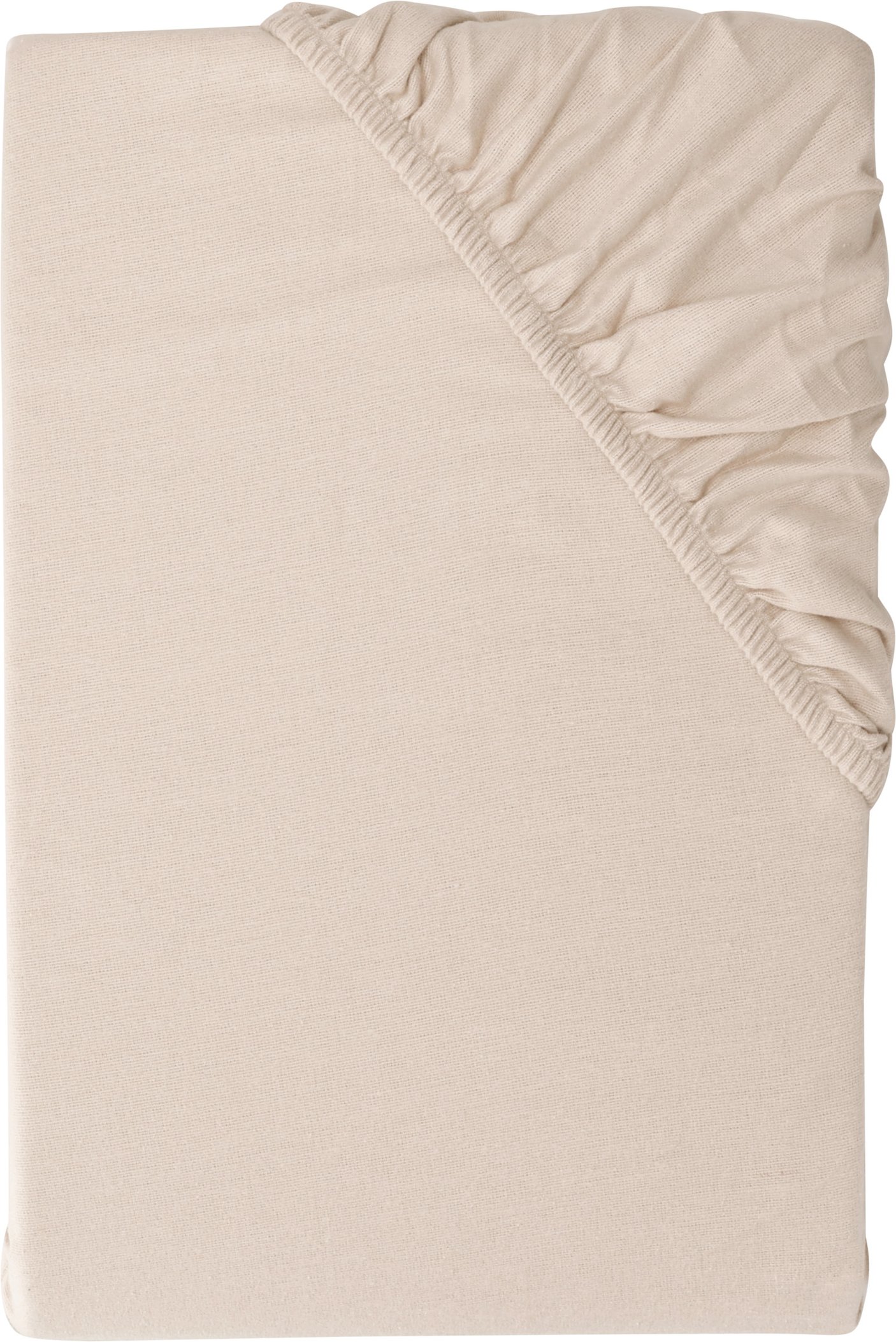LIVARNO® Feinbiber-Spannbettlaken, 140-160 x 200 cm (Beige)