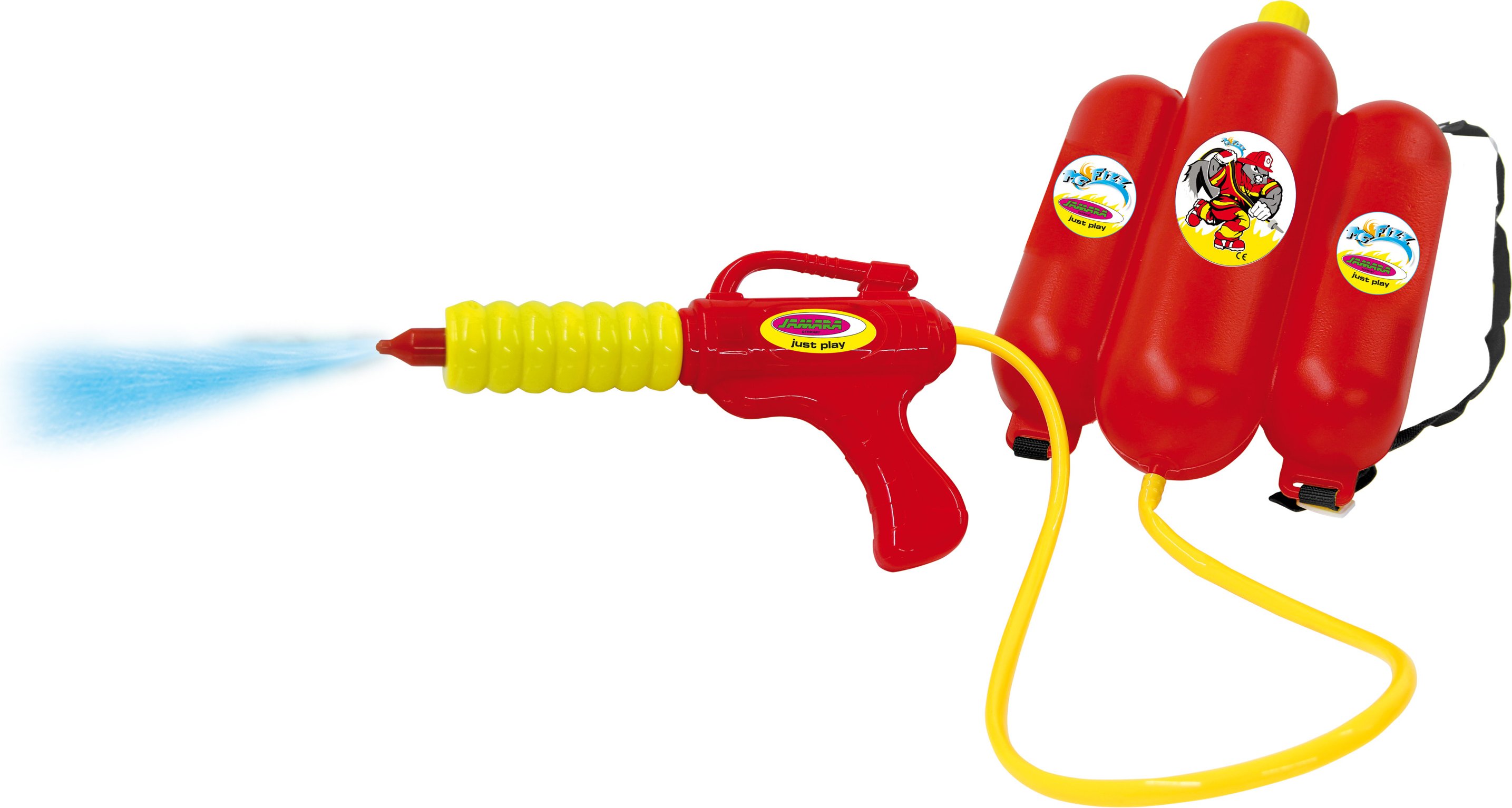 JAMARA Mc Fizz Wasserspritze, mit Tankrucksack
