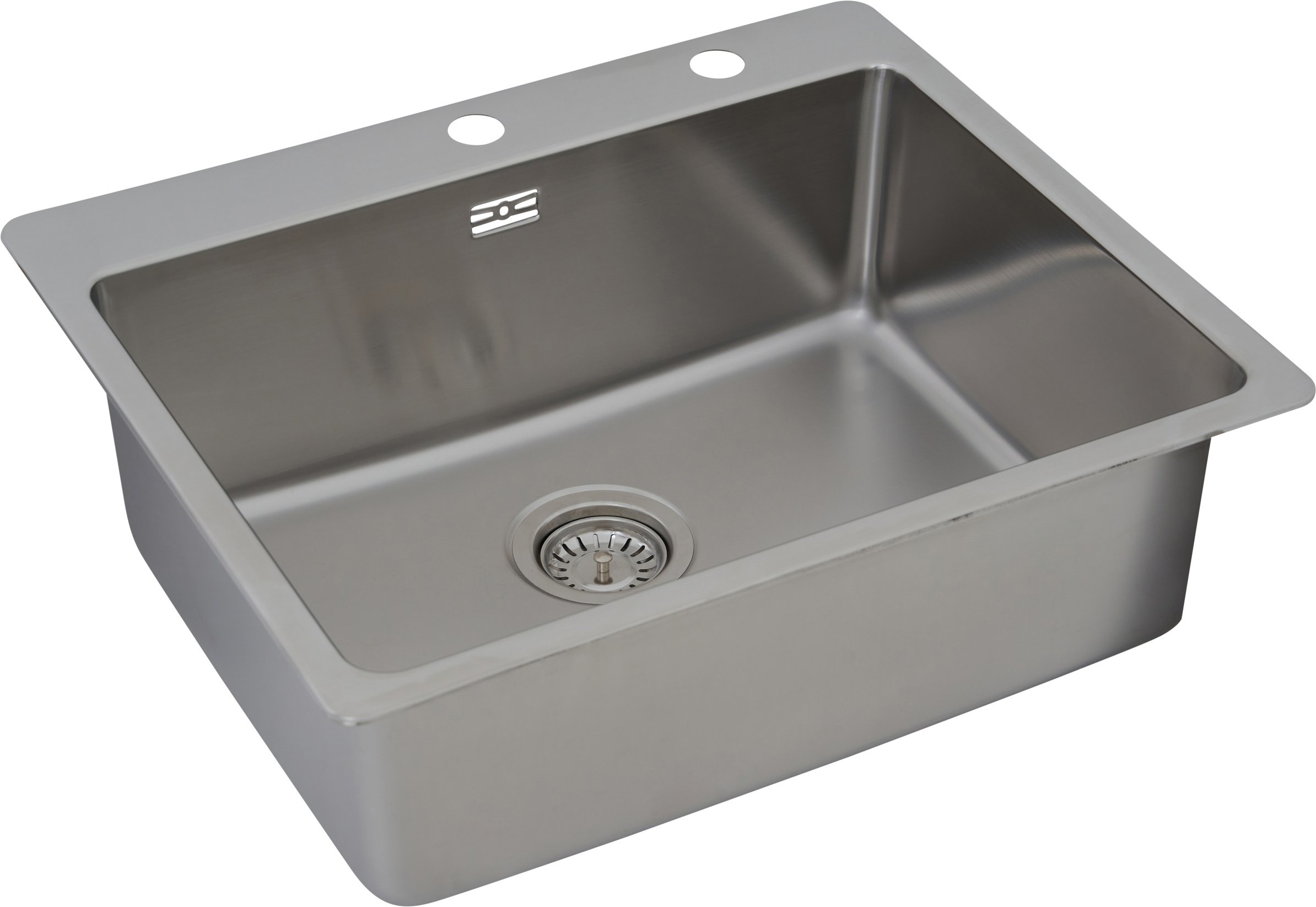 Respekta Edelstahlspüle Chicago, 60x50 cm (60x50 cm)""