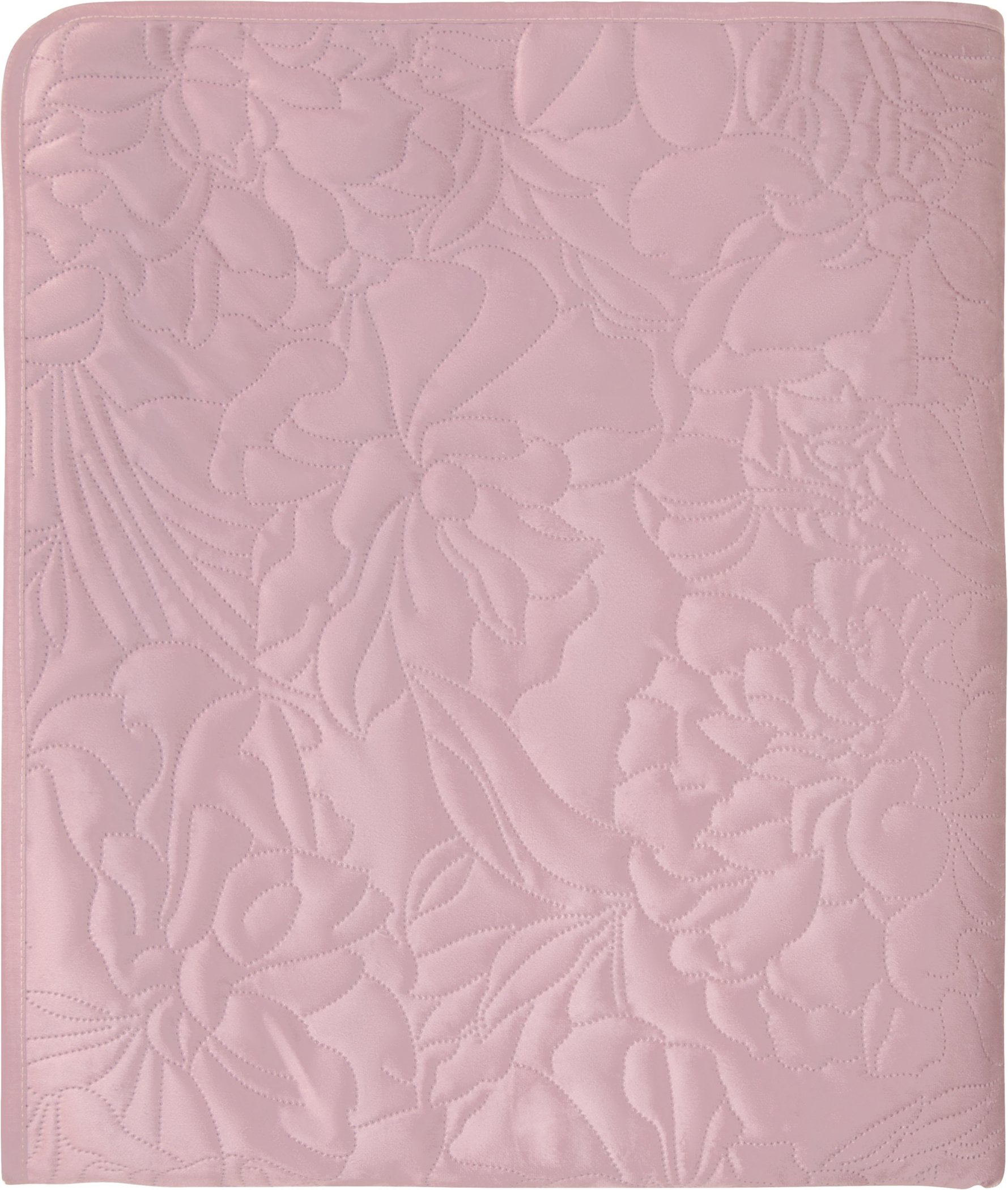LIVARNO home Tagesdecke Samt, 200 x 220 cm (Rosa)