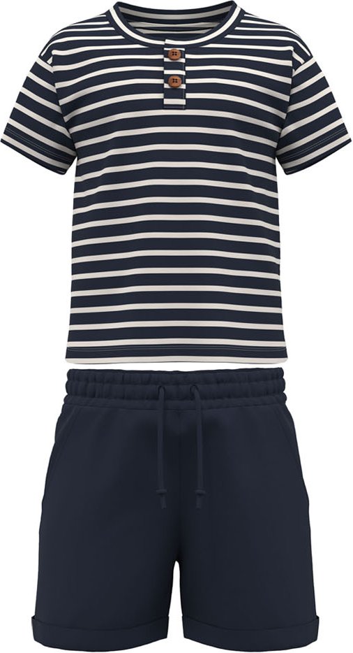 Thumbnail - lupilu® Kleinkinder Set (134/140, Ringel navy)