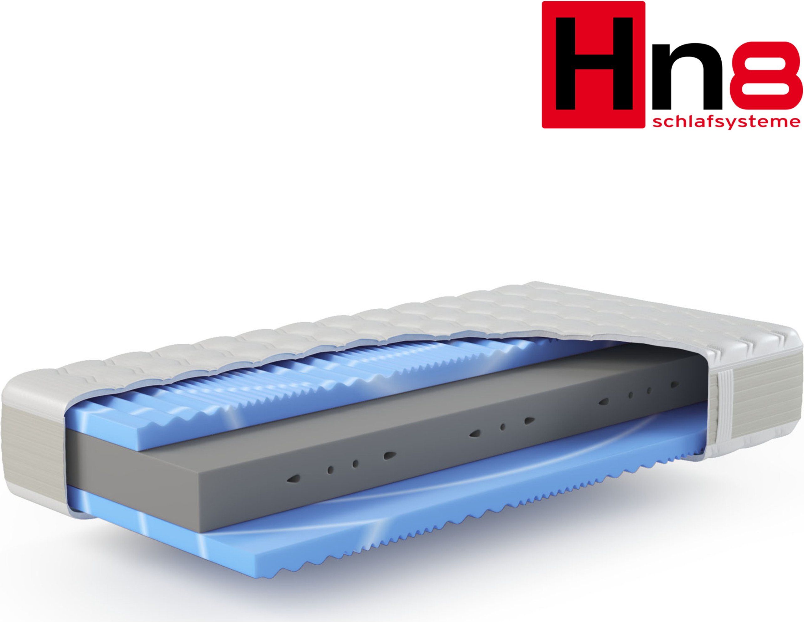 Hn8 Schlafsysteme 7-Zonen Geltouch-Matratze "XXL Gelstar KS" (H2, 140 x 200 cm)
