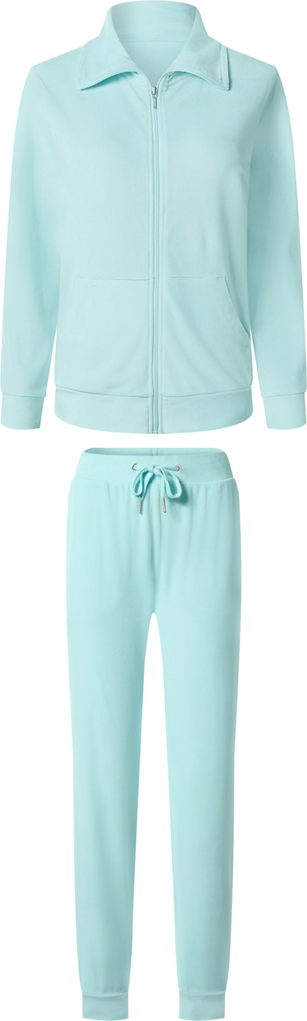 esmara® Damen Hausanzug Nicki (Blau, XL(48/50))