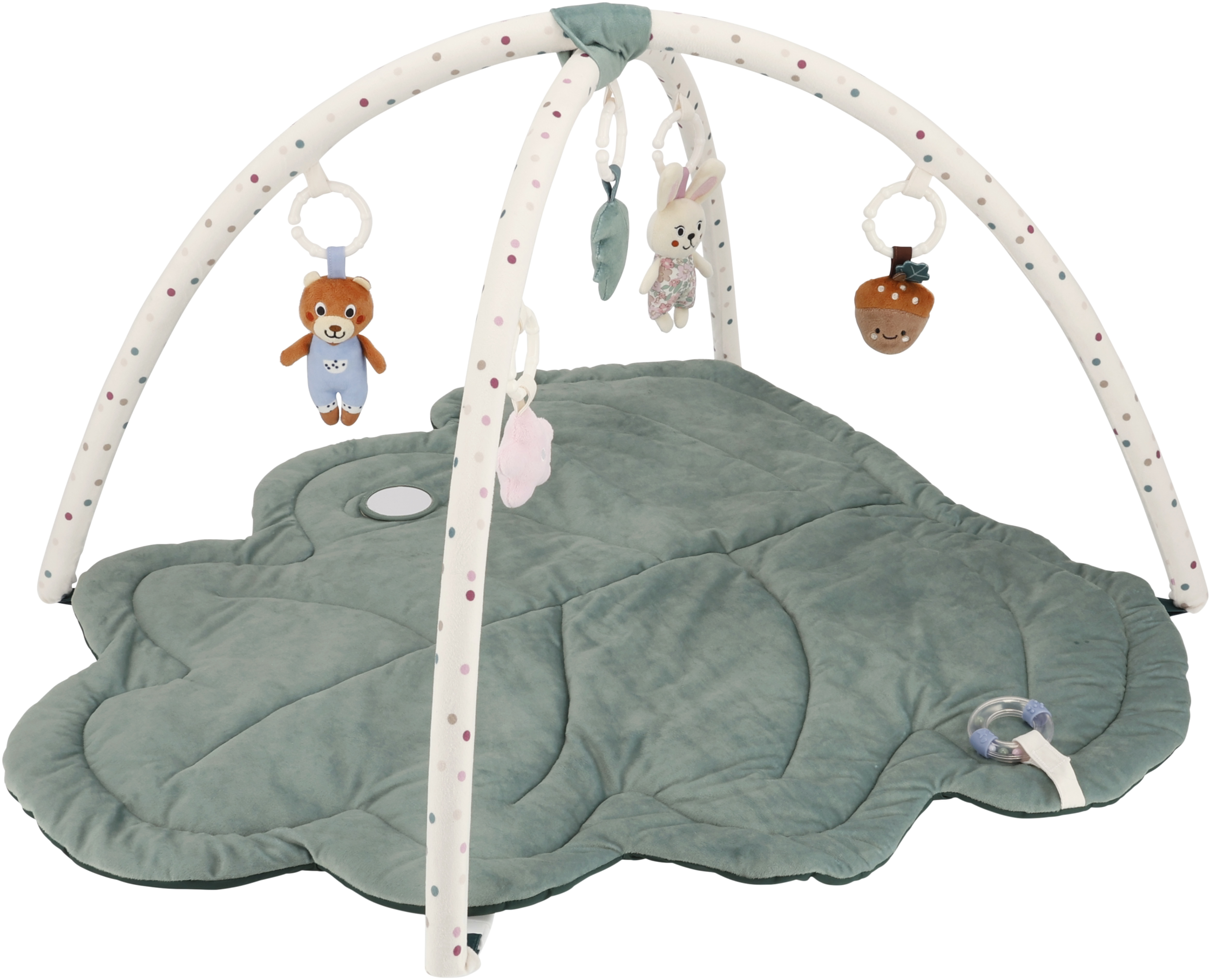 lupilu® Baby-Activity-Decke, inkl. Plüsch-Anhänger (Blatt)