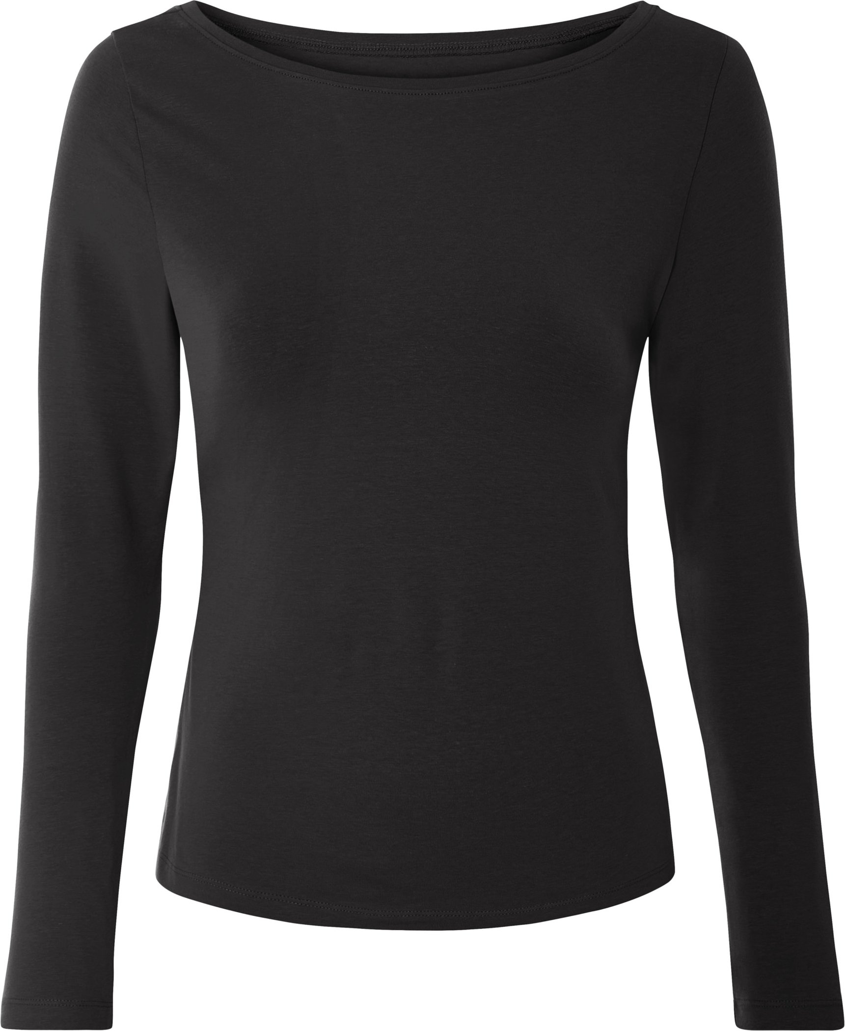 Thumbnail - esmara® Damen Langarmshirt, körpernah geschnitten (Schwarz, L(44/46))