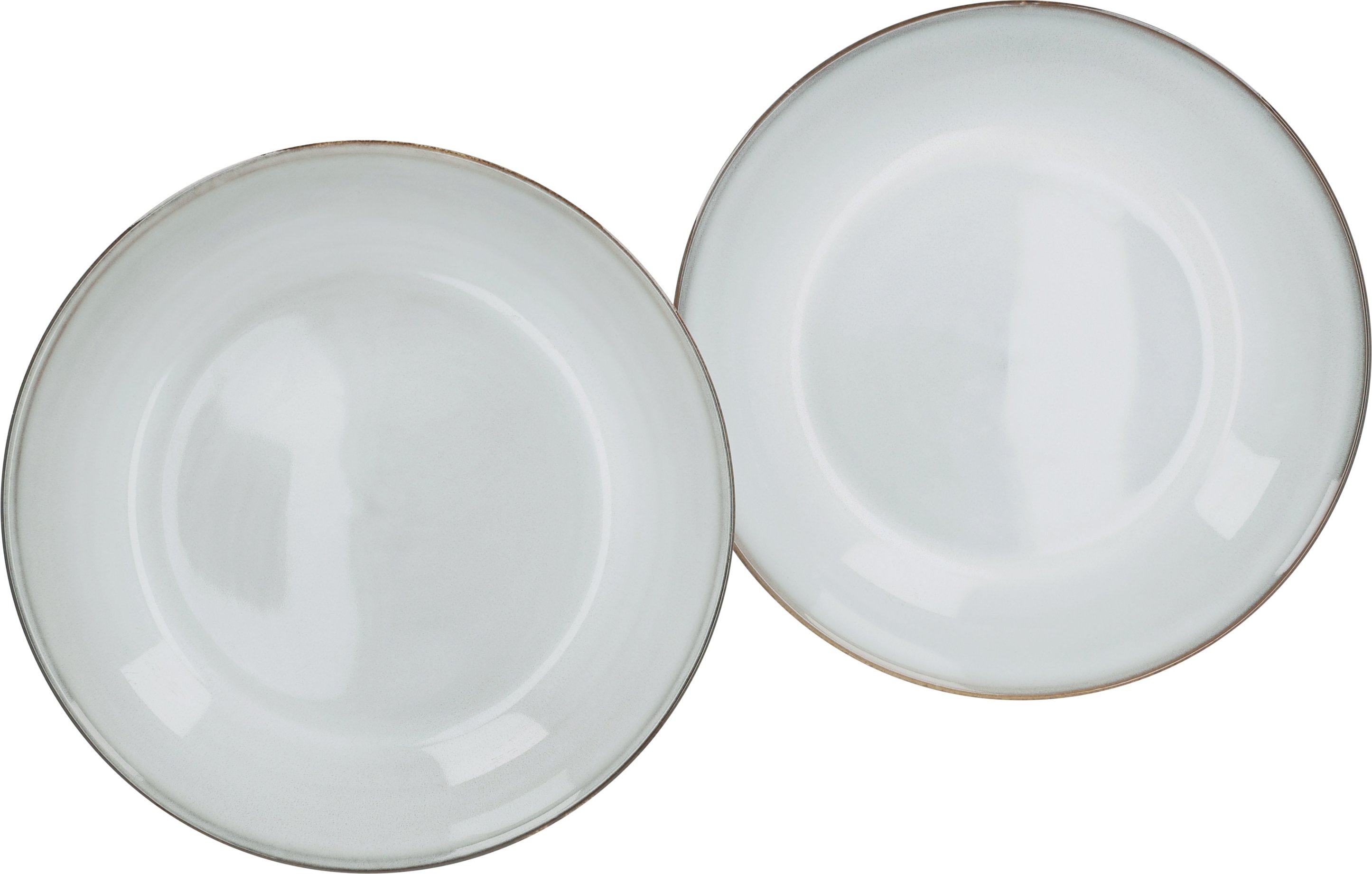 SILVERCREST® Speiseteller/ Suppenteller 2er Set (Suppenteller Set, beige)