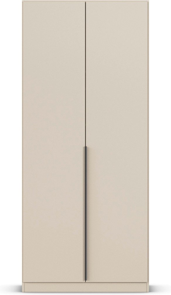 rauch ORANGE Drehtürenschrank Alabama (Basic-Zubehör, Beige-Champagner, Griffe Grau, 91 x 229 cm)