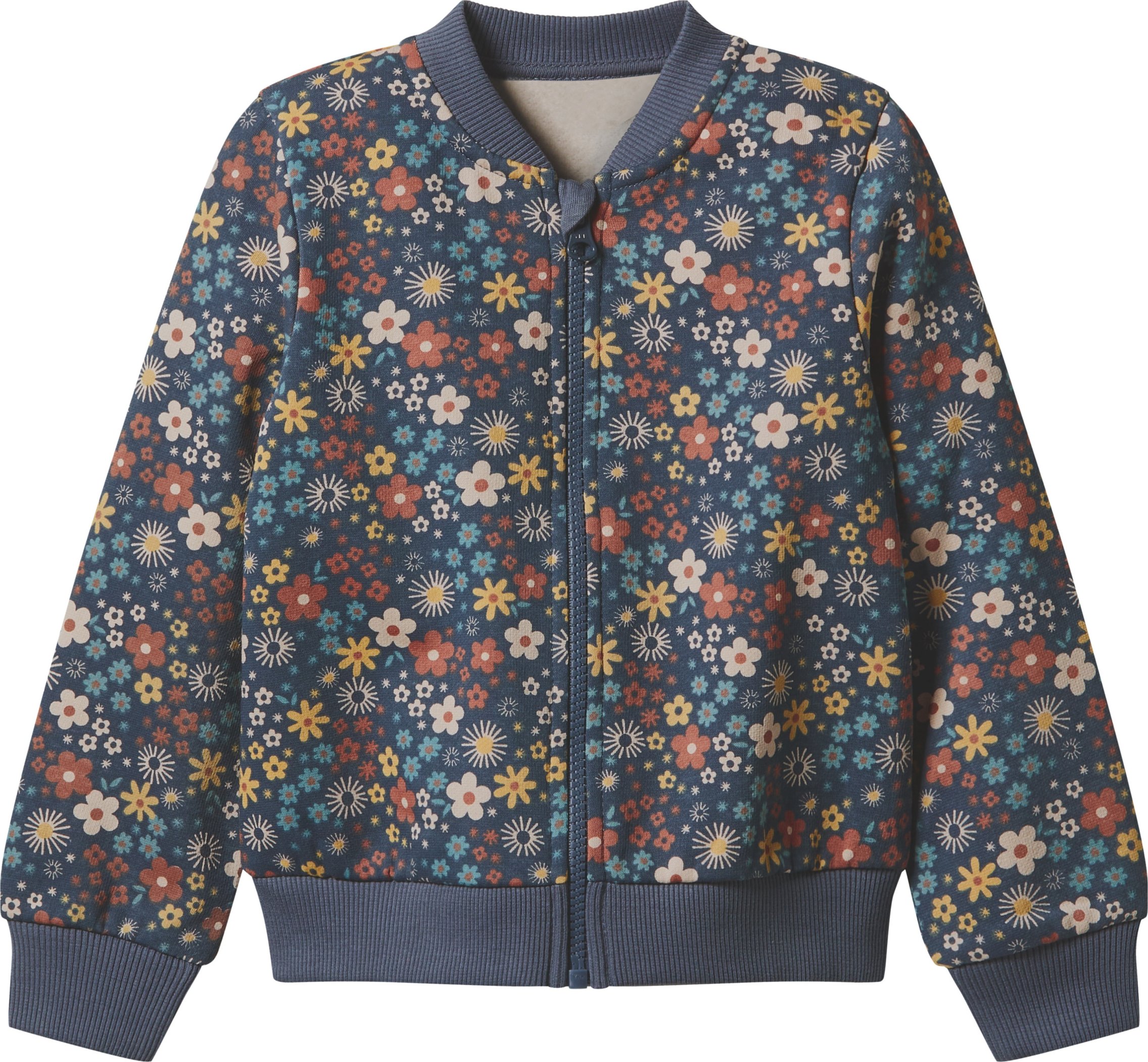 Thumbnail - lupilu® Kinder Collegejacke, mit angerauter Innenseite (Dunkelblau, 98/104)