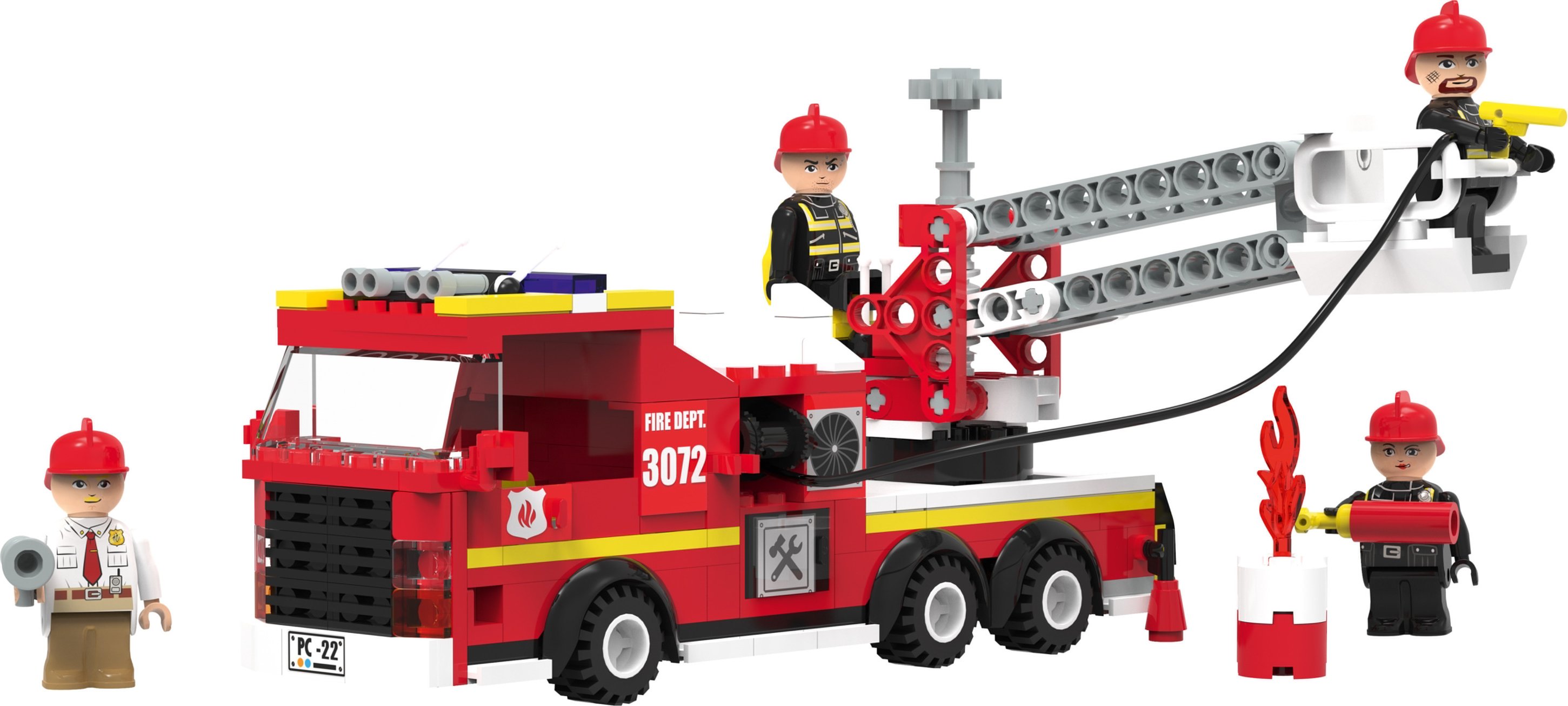 Thumbnail - Playtive Clippys Set M (Feuerwehrleiterwagen)