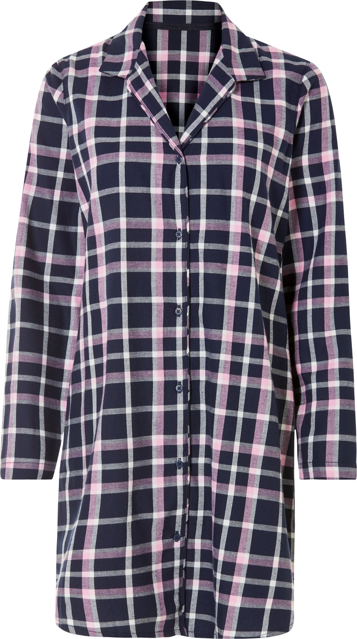 esmara® Damen Bigshirt Flanell (Pink, S(36/38))""