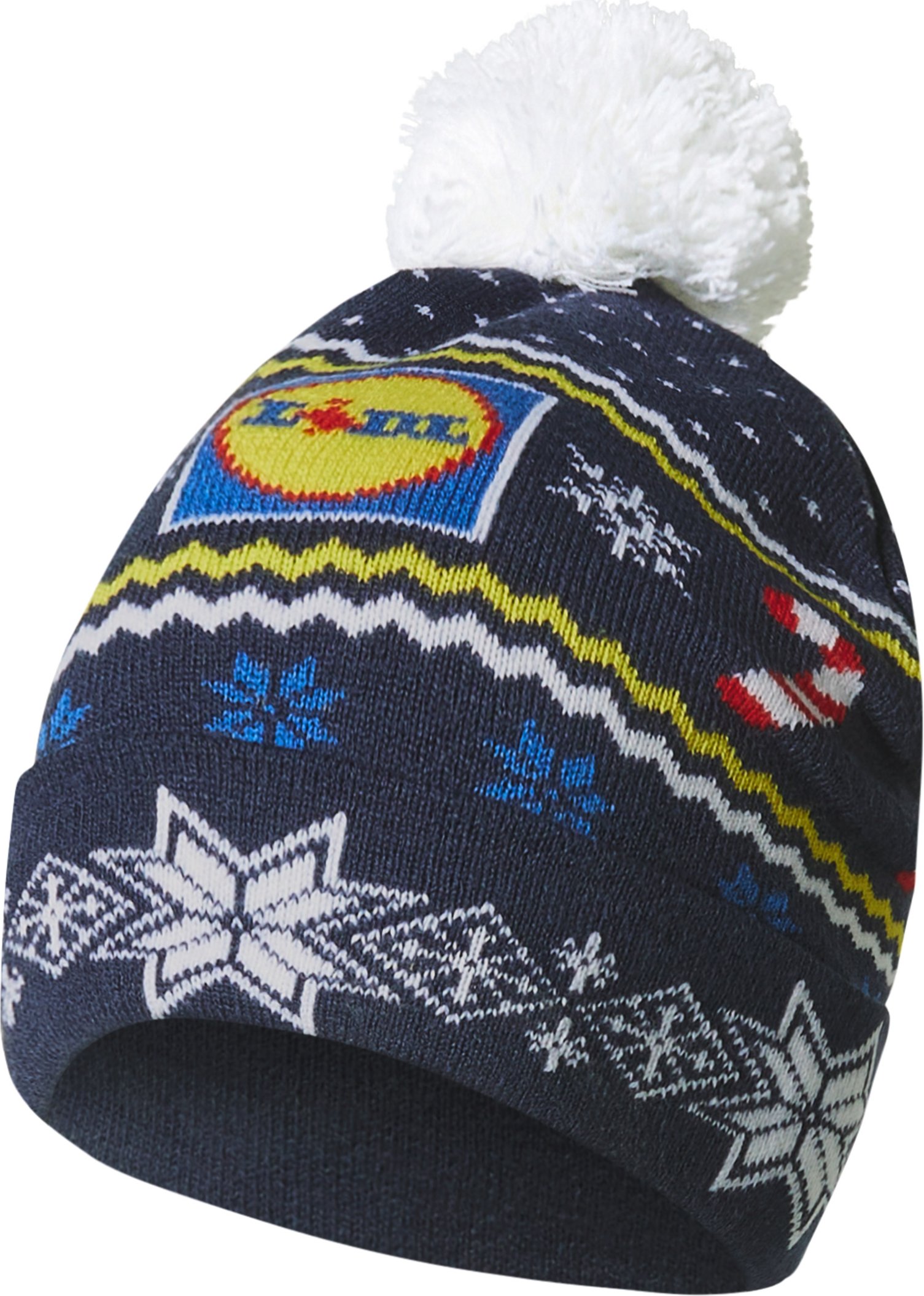 Damen/Herren Strickmütze (Navy, S/M)