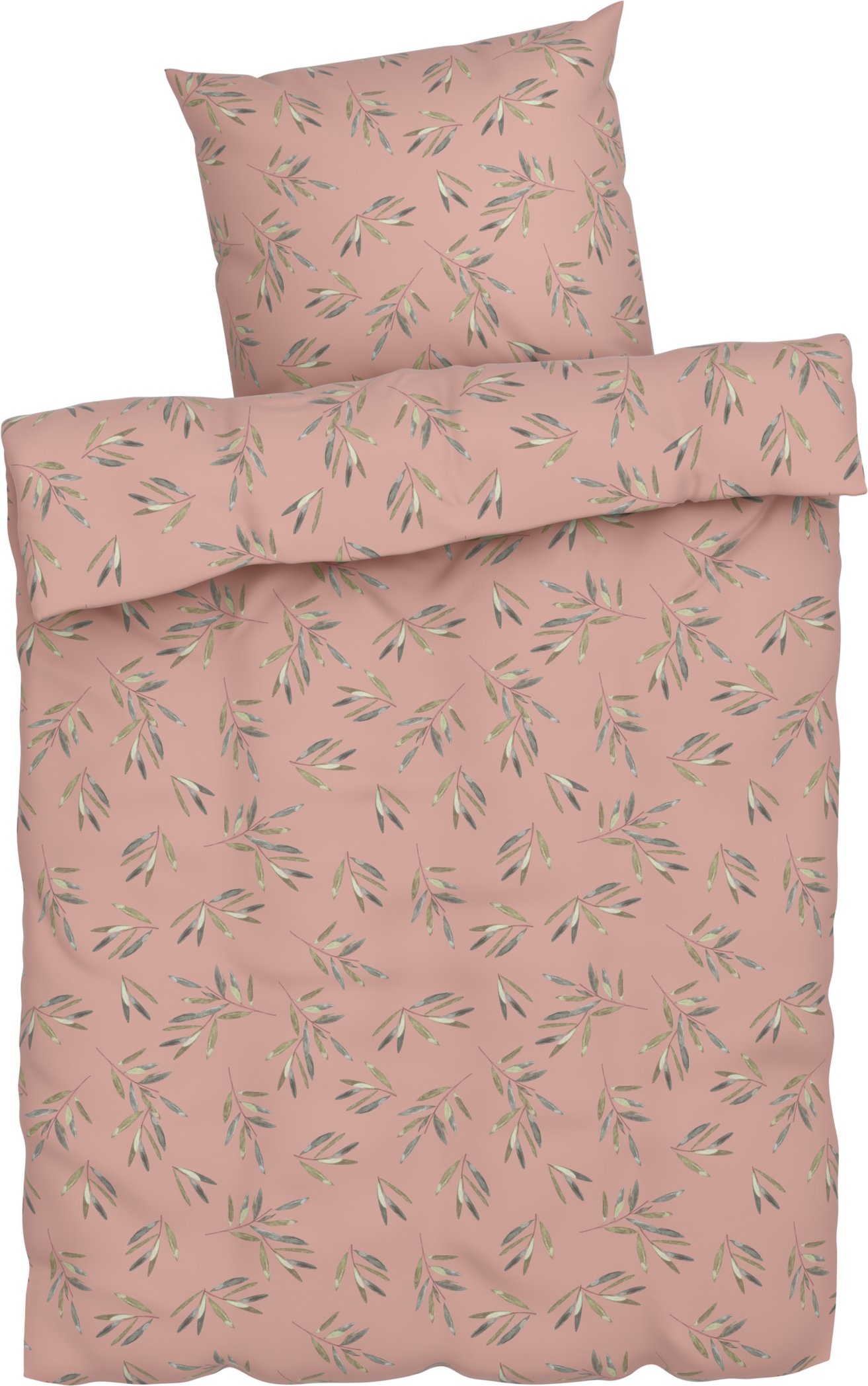 LIVARNO home Mikrofaser-Satin-Bettwäsche, atmungsaktiv, 135 x 200 cm (Rosa)